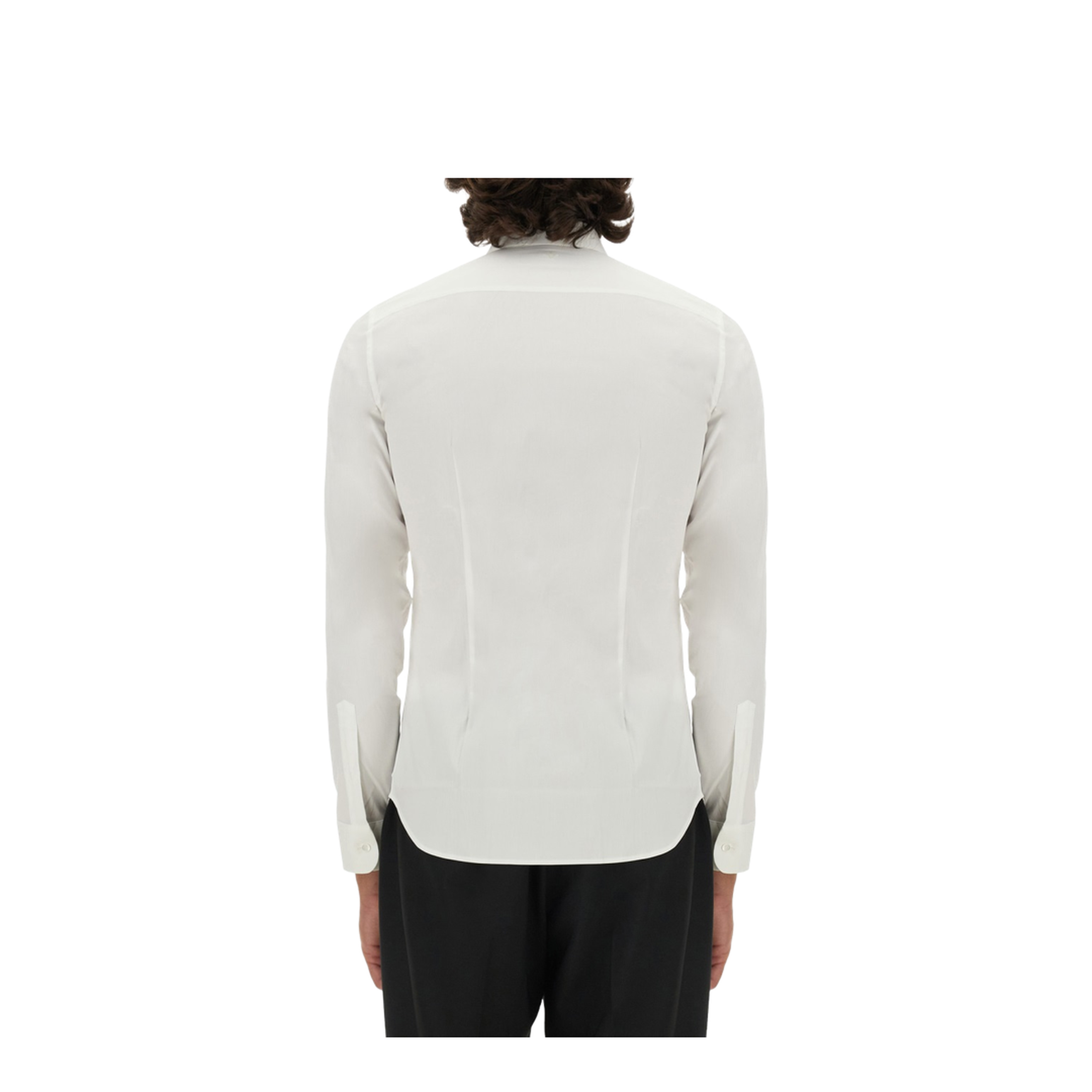 White Stretch Poplin Shirt