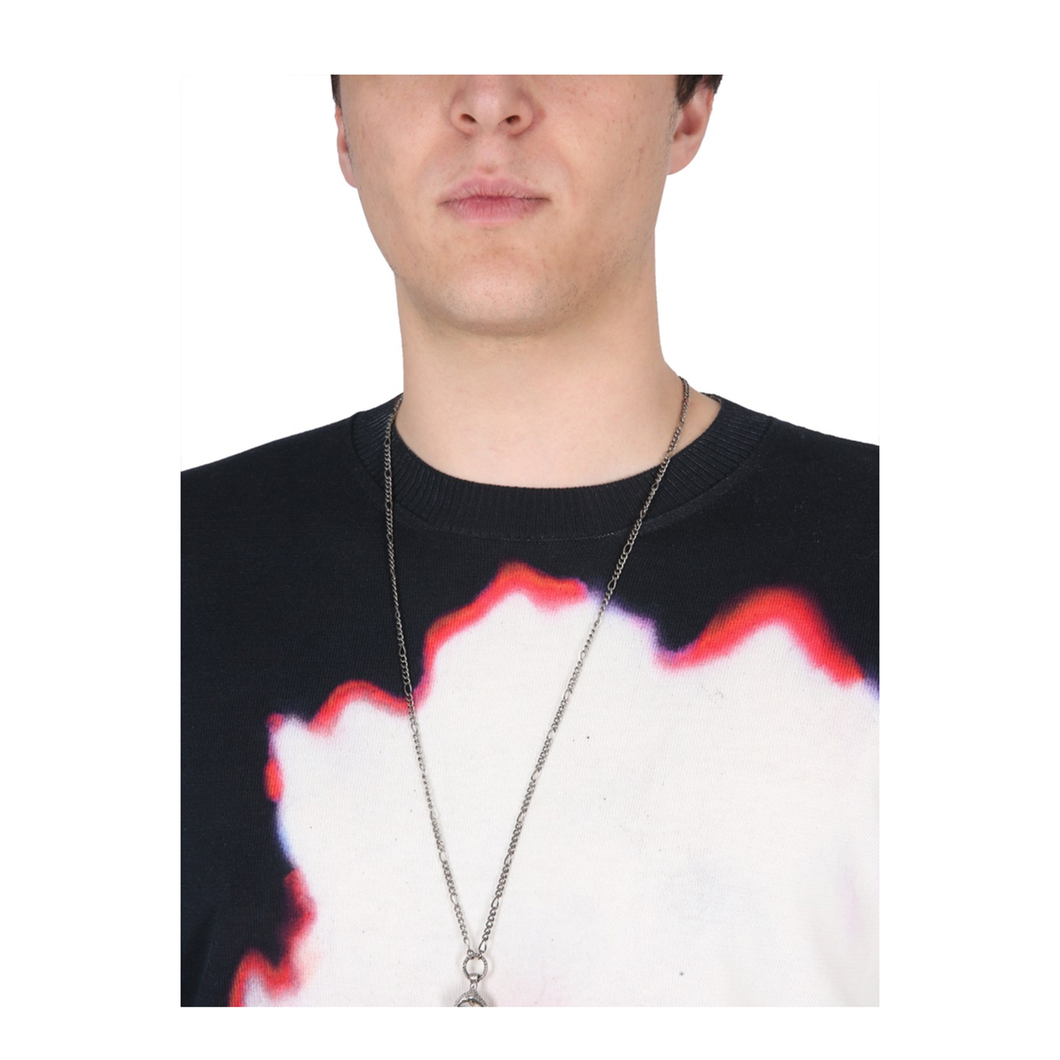 Jersey with Solarised Flower Print