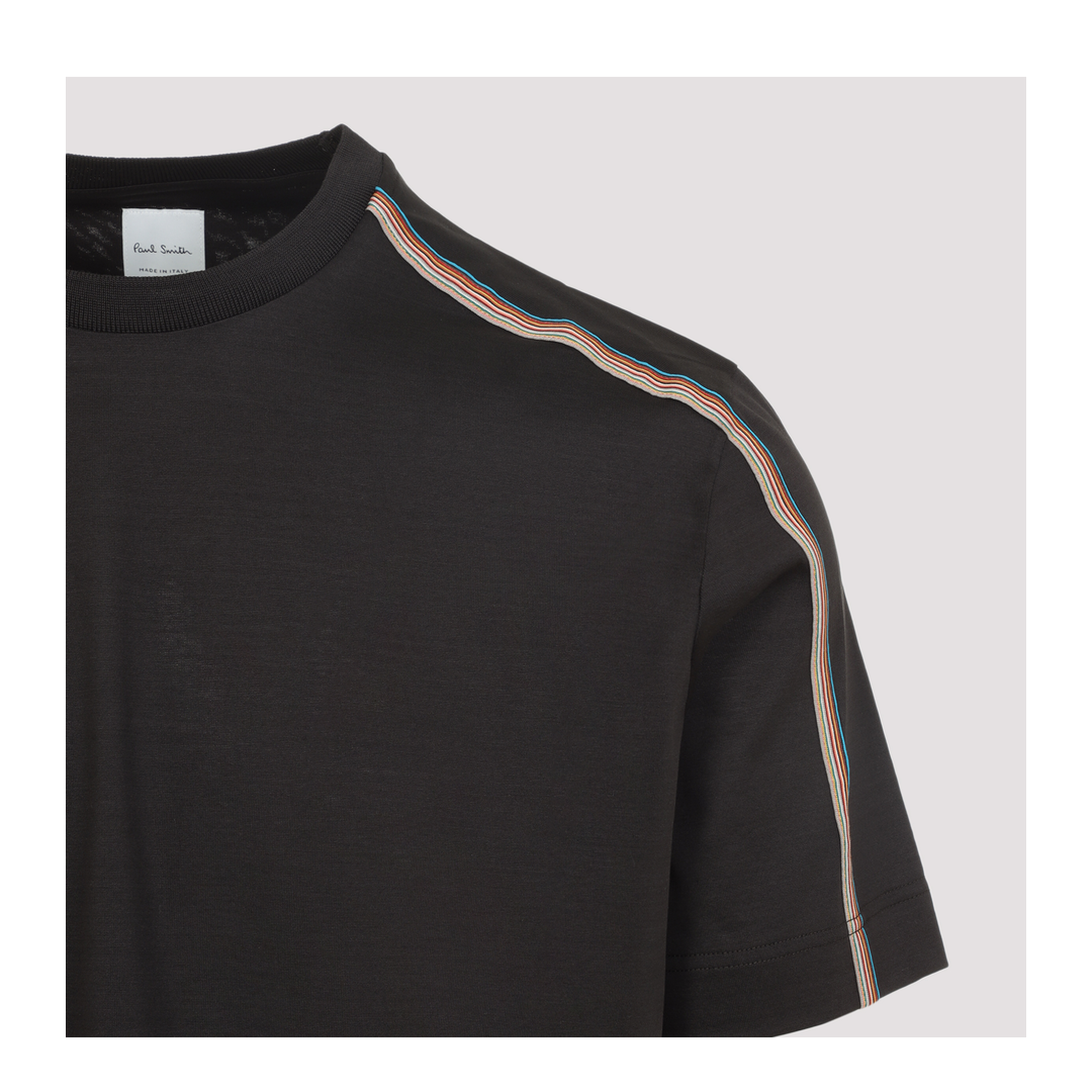 MAYFEYR - Paul Smith - Stripe Tape Detail T-Shirt - M1R607ZT00088