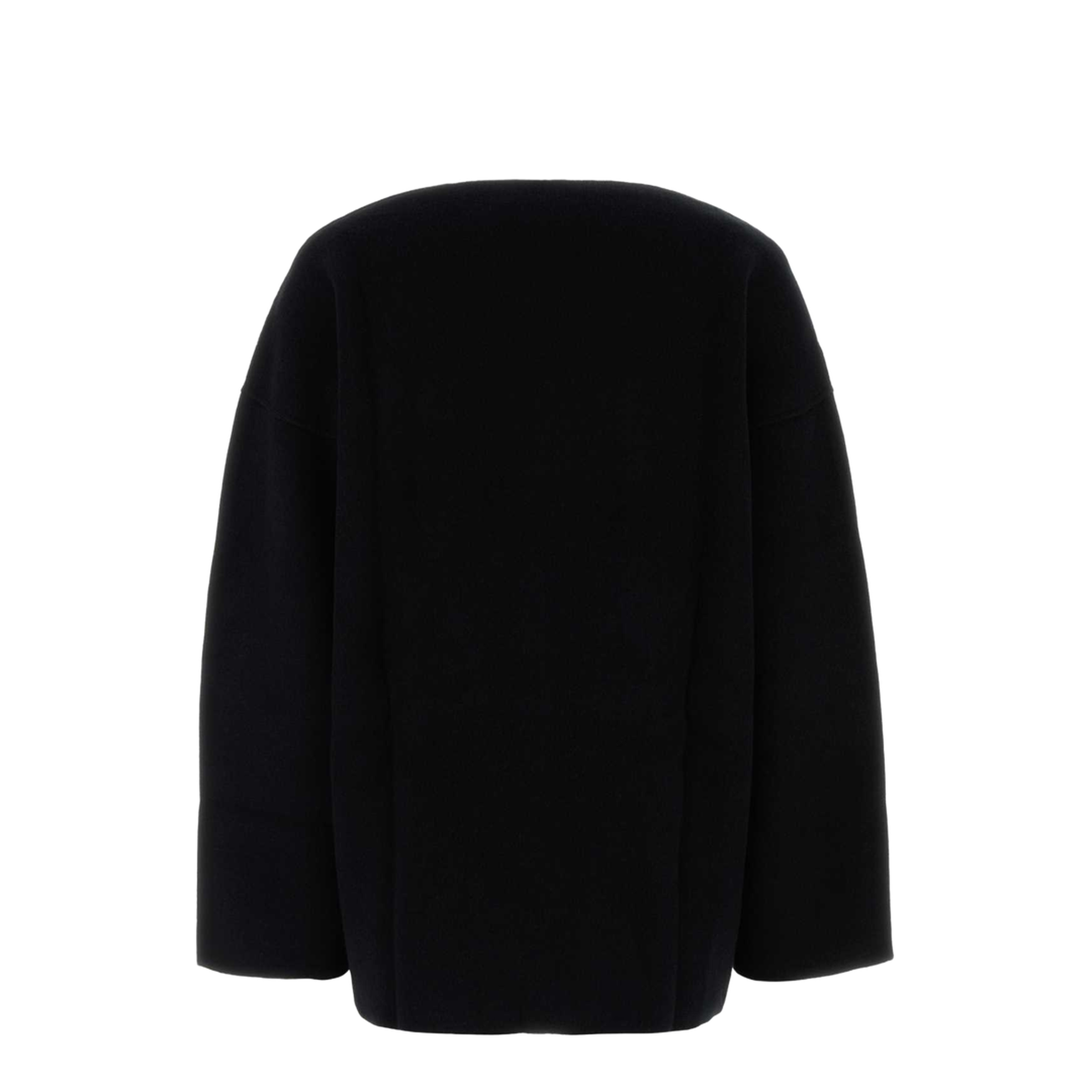 Black Wool Blend Oversize Sweater