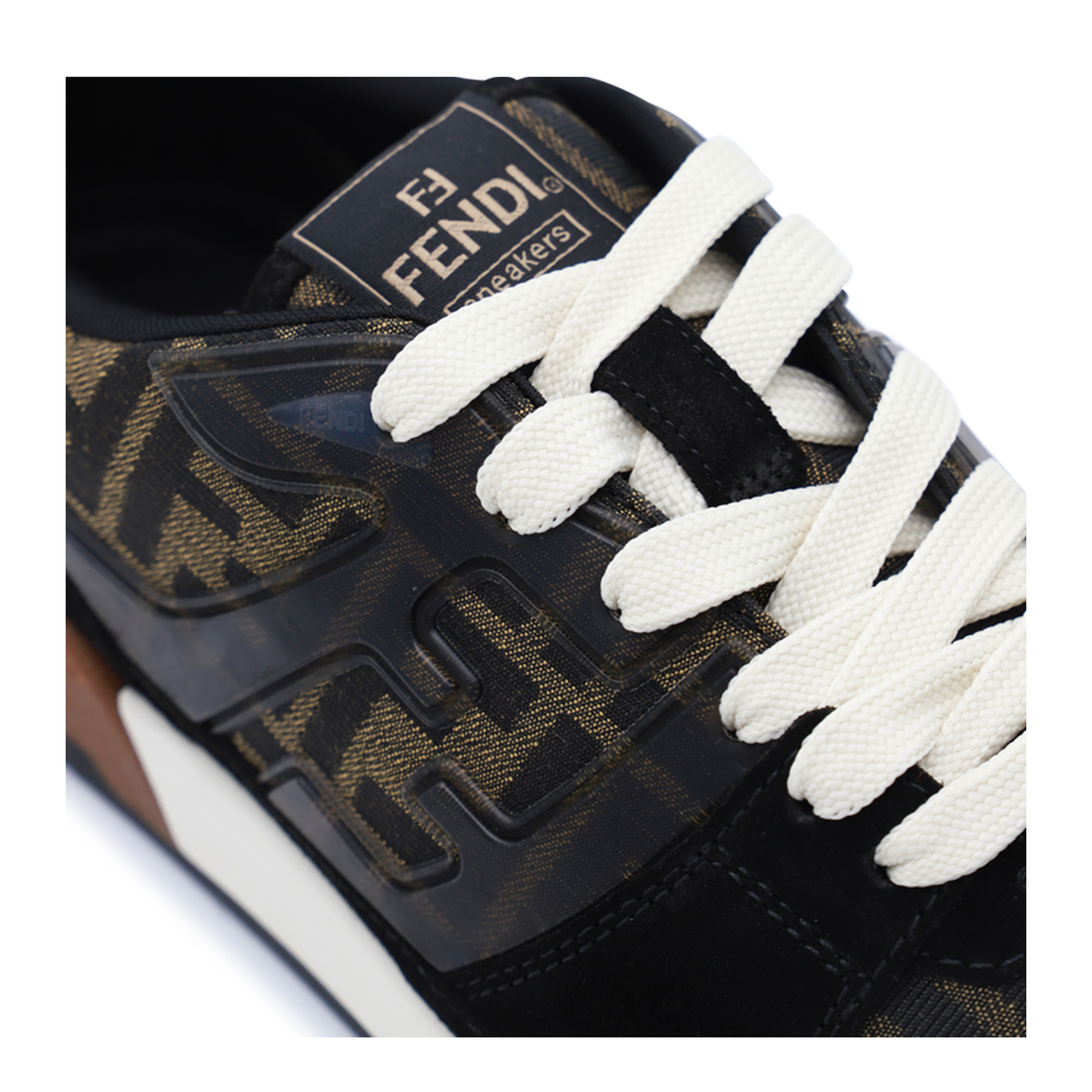 Match Sneaker in Black/Tabacco FF Jacquard