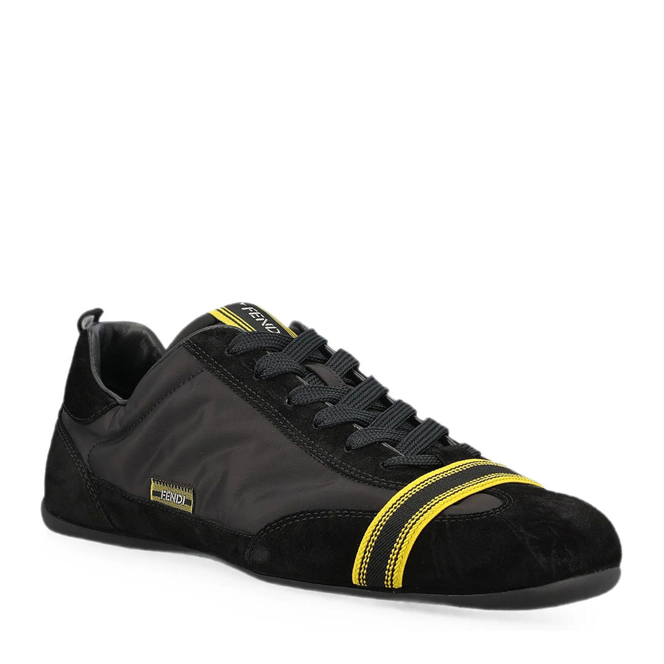MAYFEYR - Fendi - Wrap Low-Top Sneakers In Suede And Fabric - 7E1968AY0T
