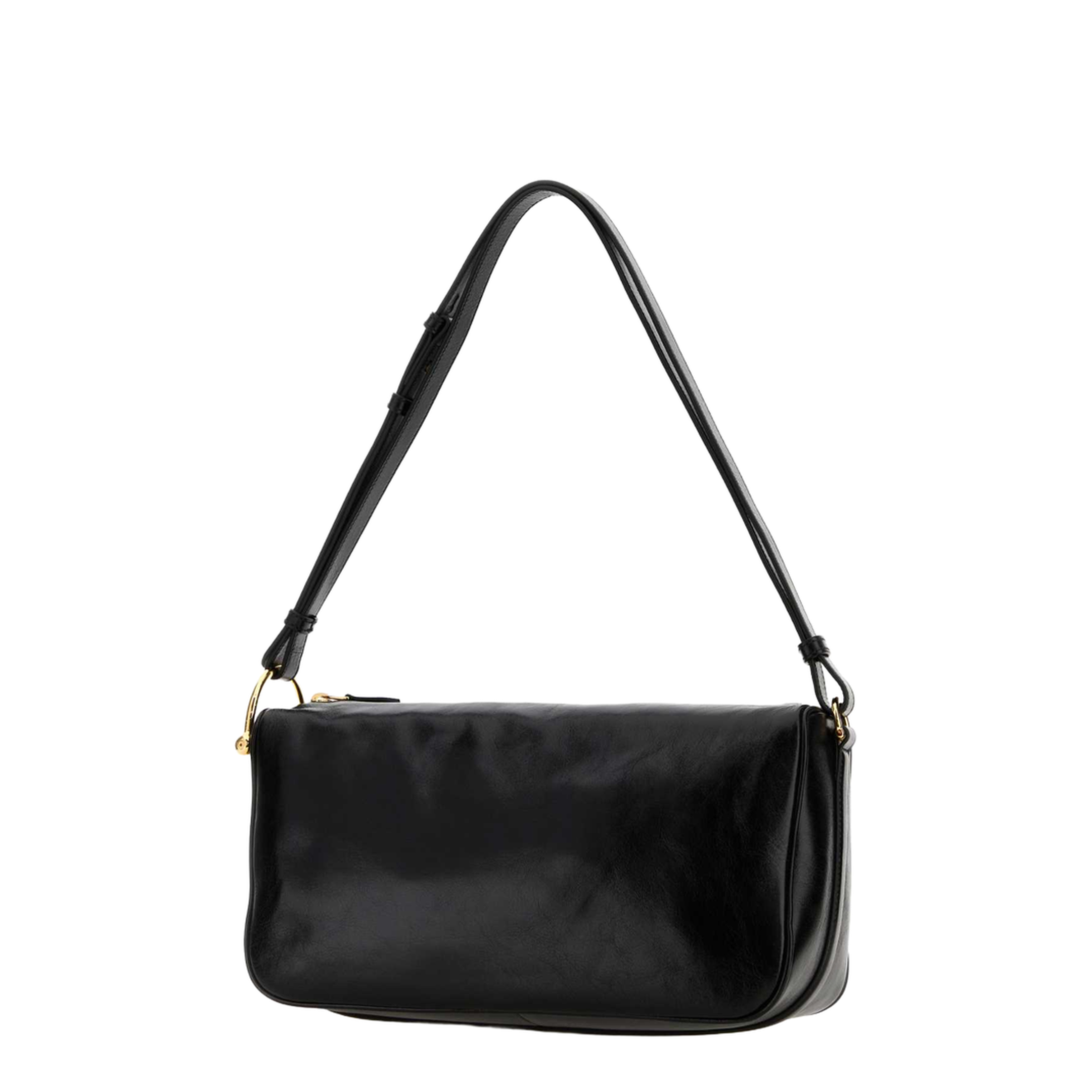 Black Leather Shoulder Bag