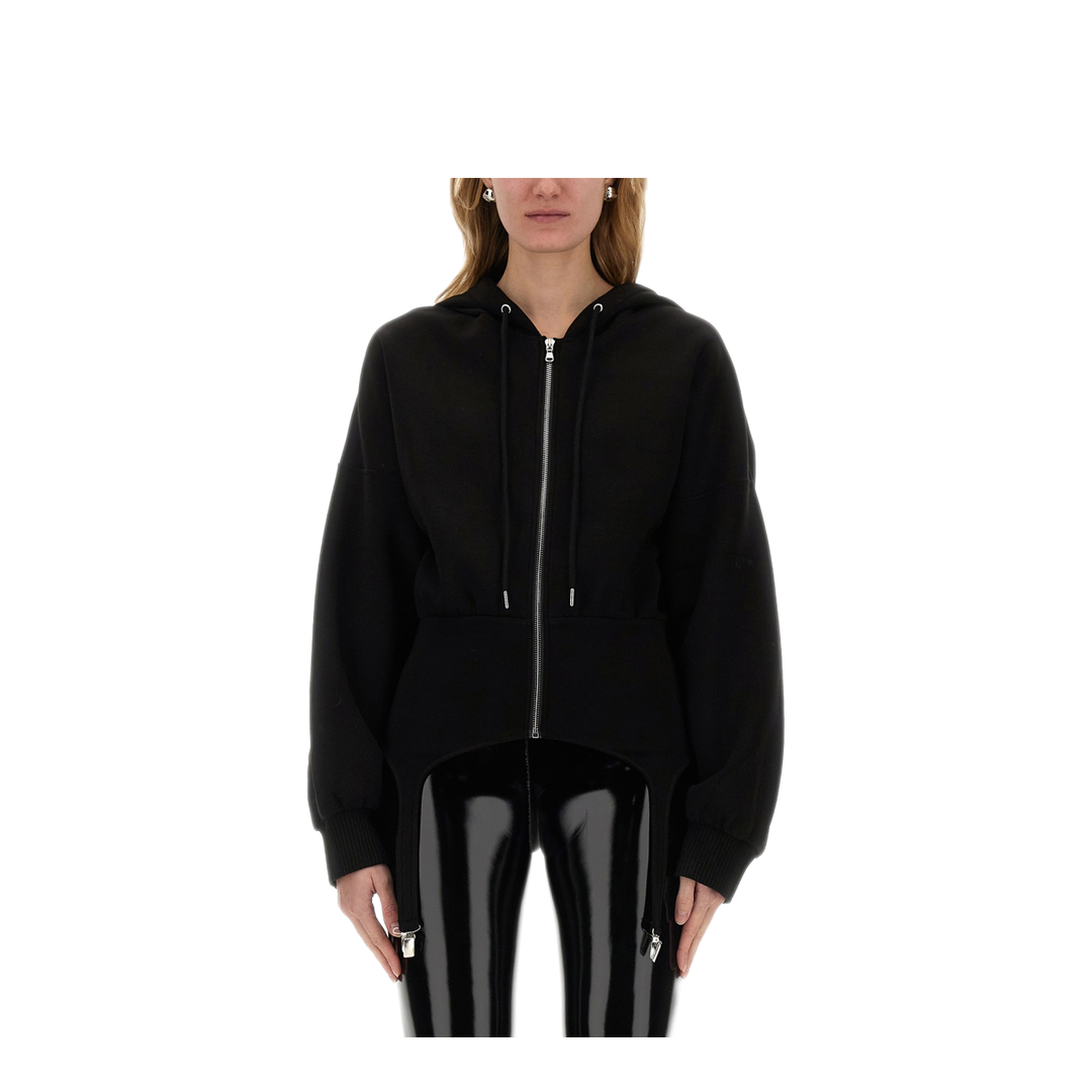 MAYFEYR - FIORUCCI - Sweatshirt With Suspenders - W01FMSHO268NE01BK01BLACK