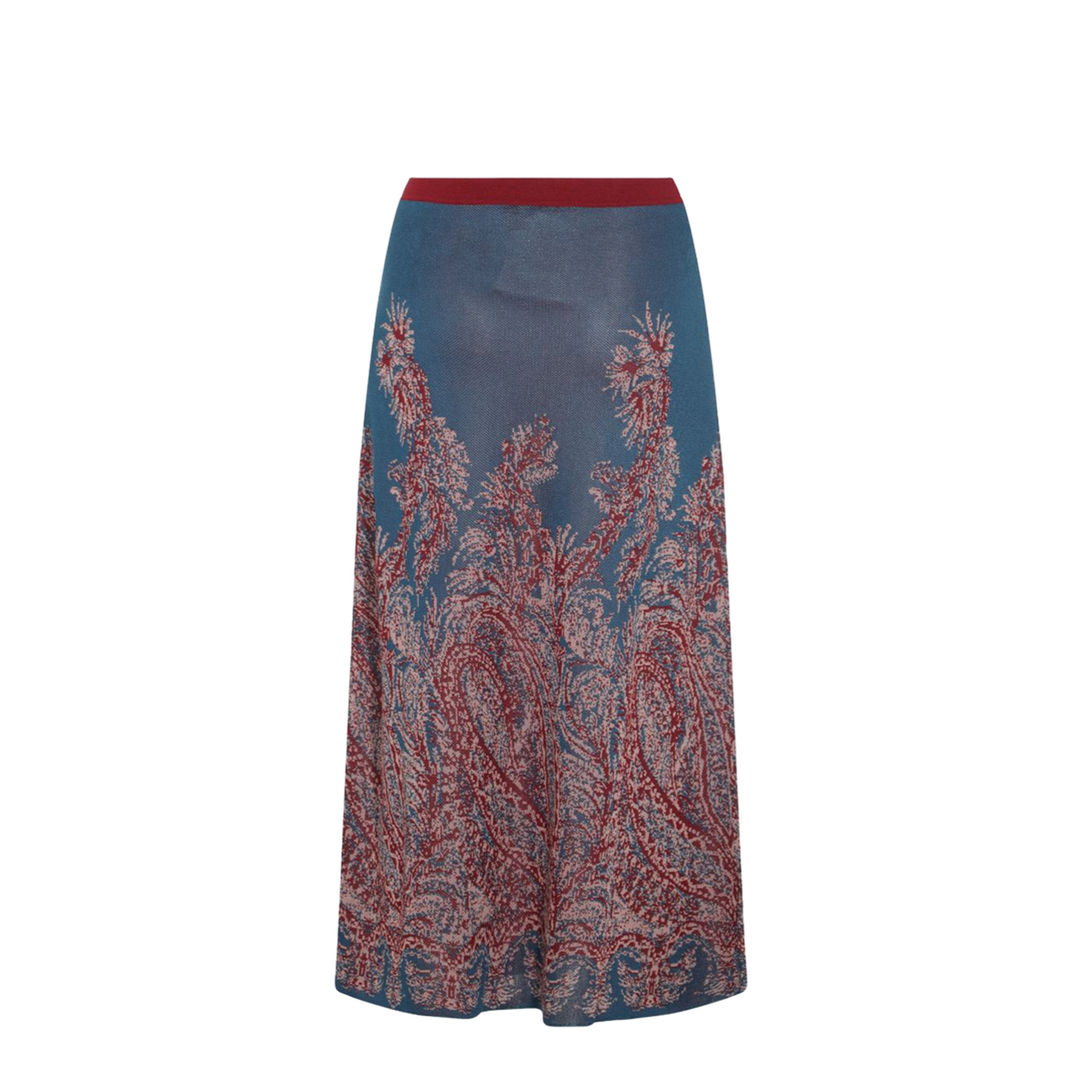 Floral Paisley Jacquard Skirt
