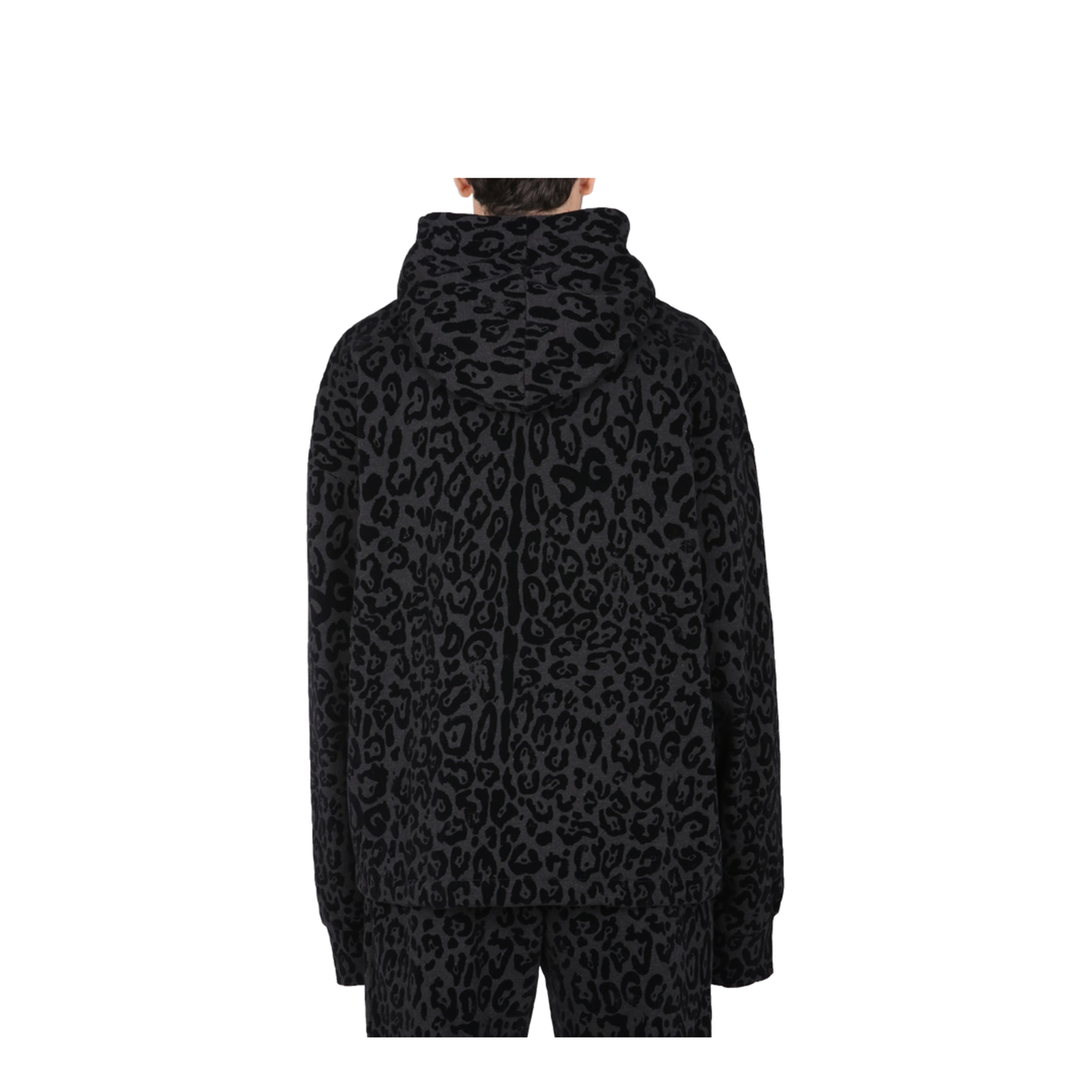 MAYFEYR - Dolce & Gabbana - Sweatshirt With Leopard Print - G9VZ0TG7YTHS9000