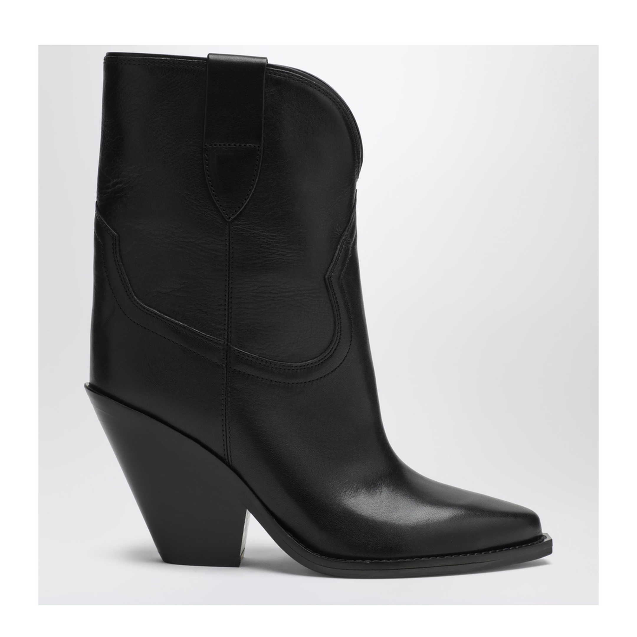 MAYFEYR - Isabel Marant - Leyane Cowboy Boots In Black Leather - BO0004FAA1A04S01BK