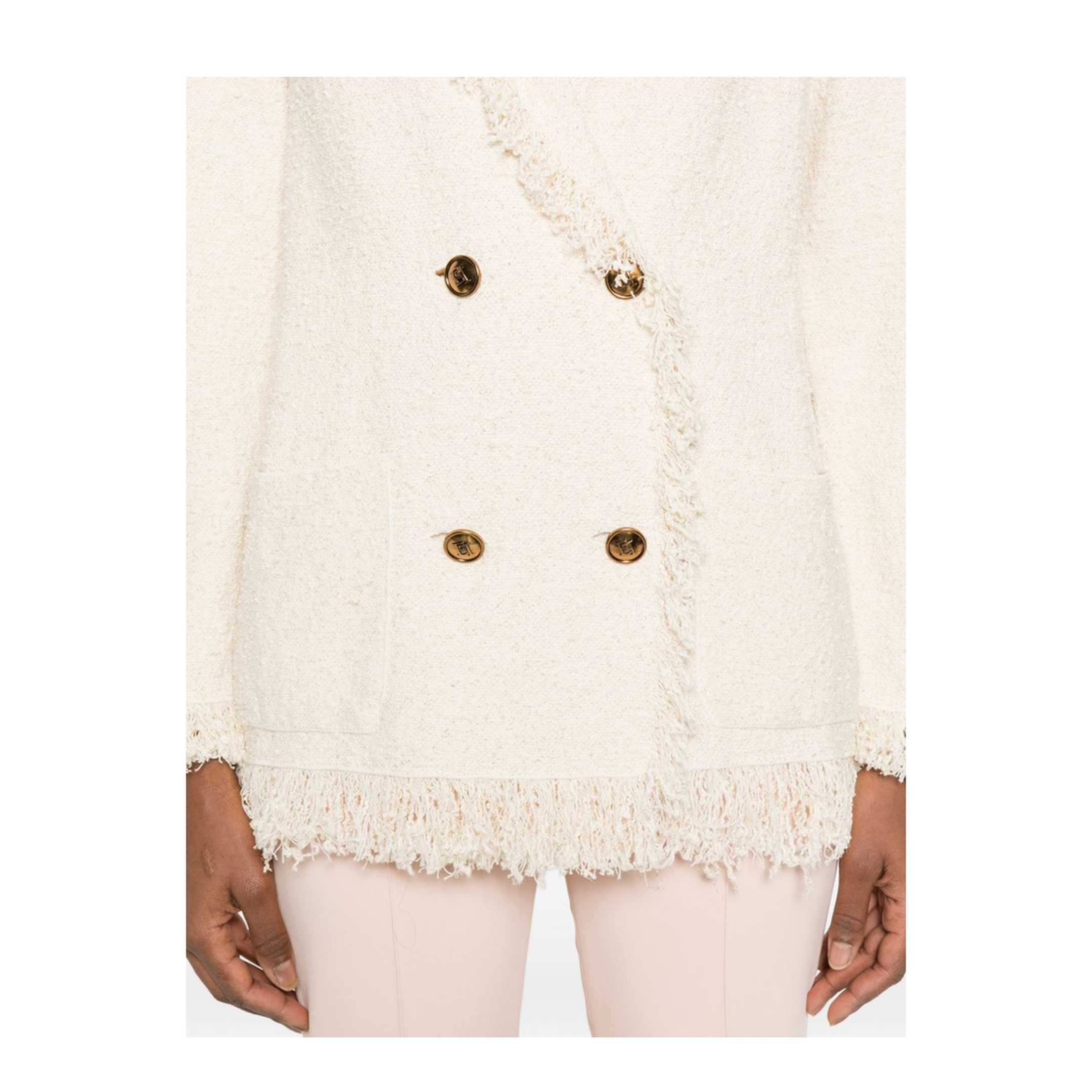 MAYFEYR - Elisabetta Franchi - Jackets White - MK11R62E2193