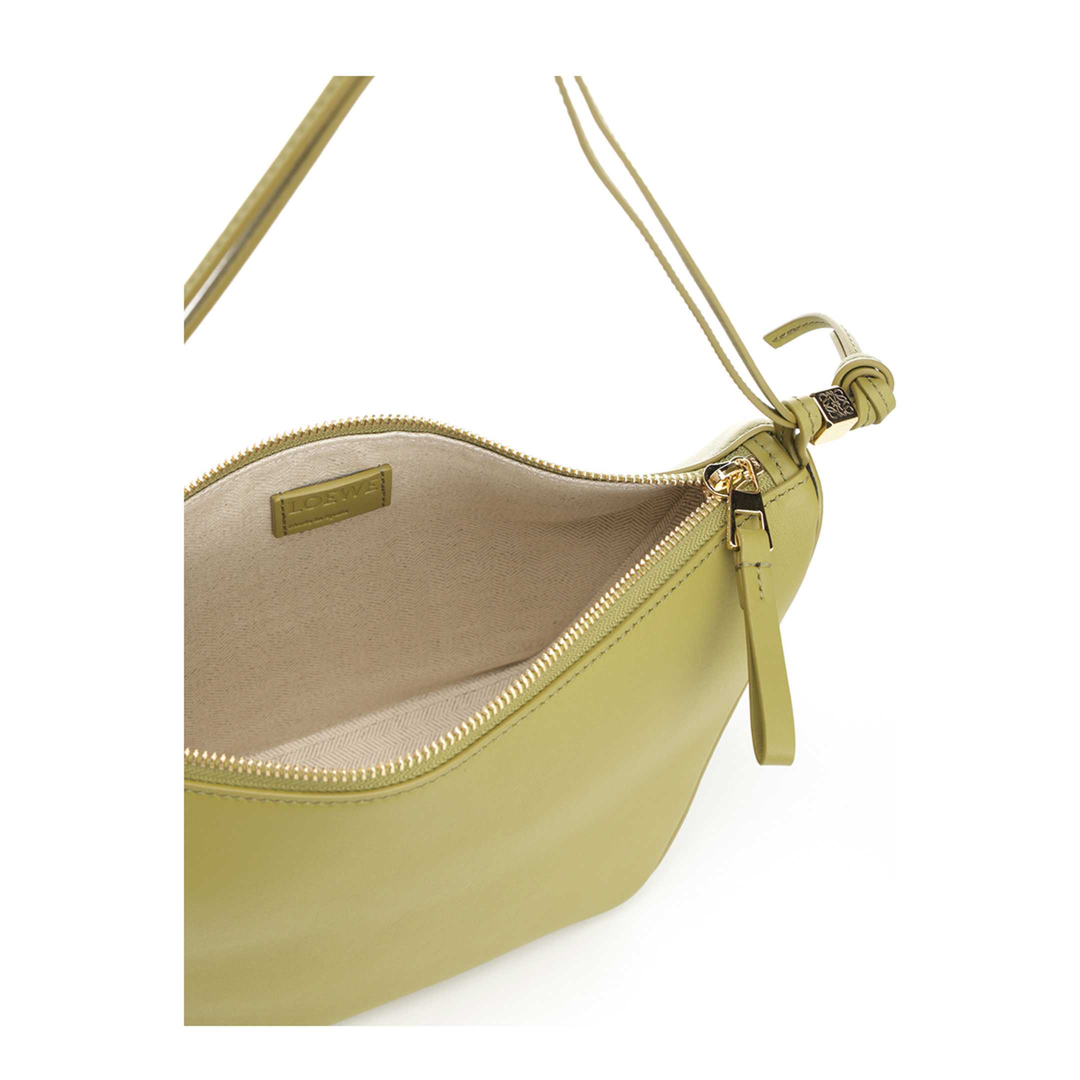 Mini Hammock Hobo Bag in Leather