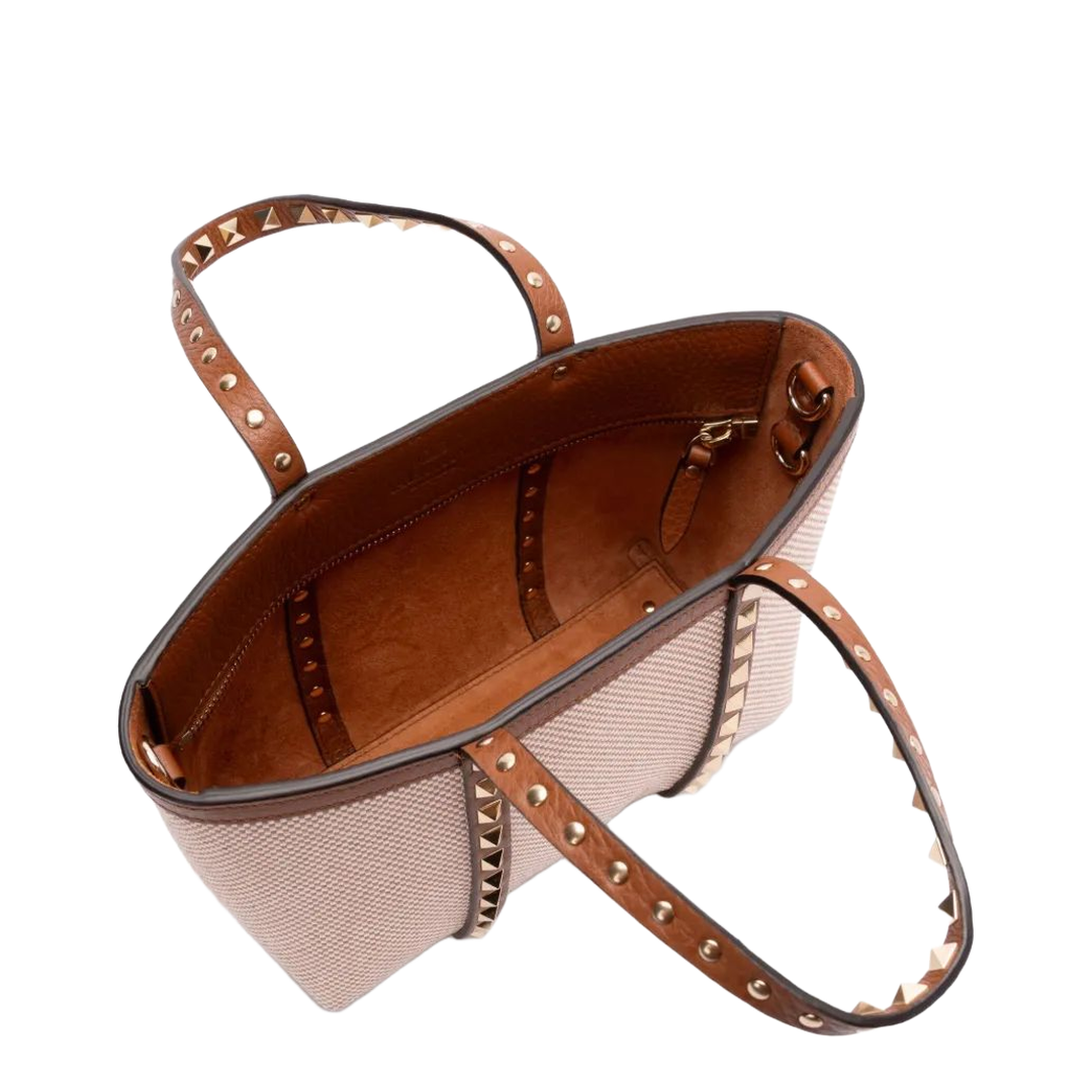 Two-tone Canvas Medium Rockstud Handbag