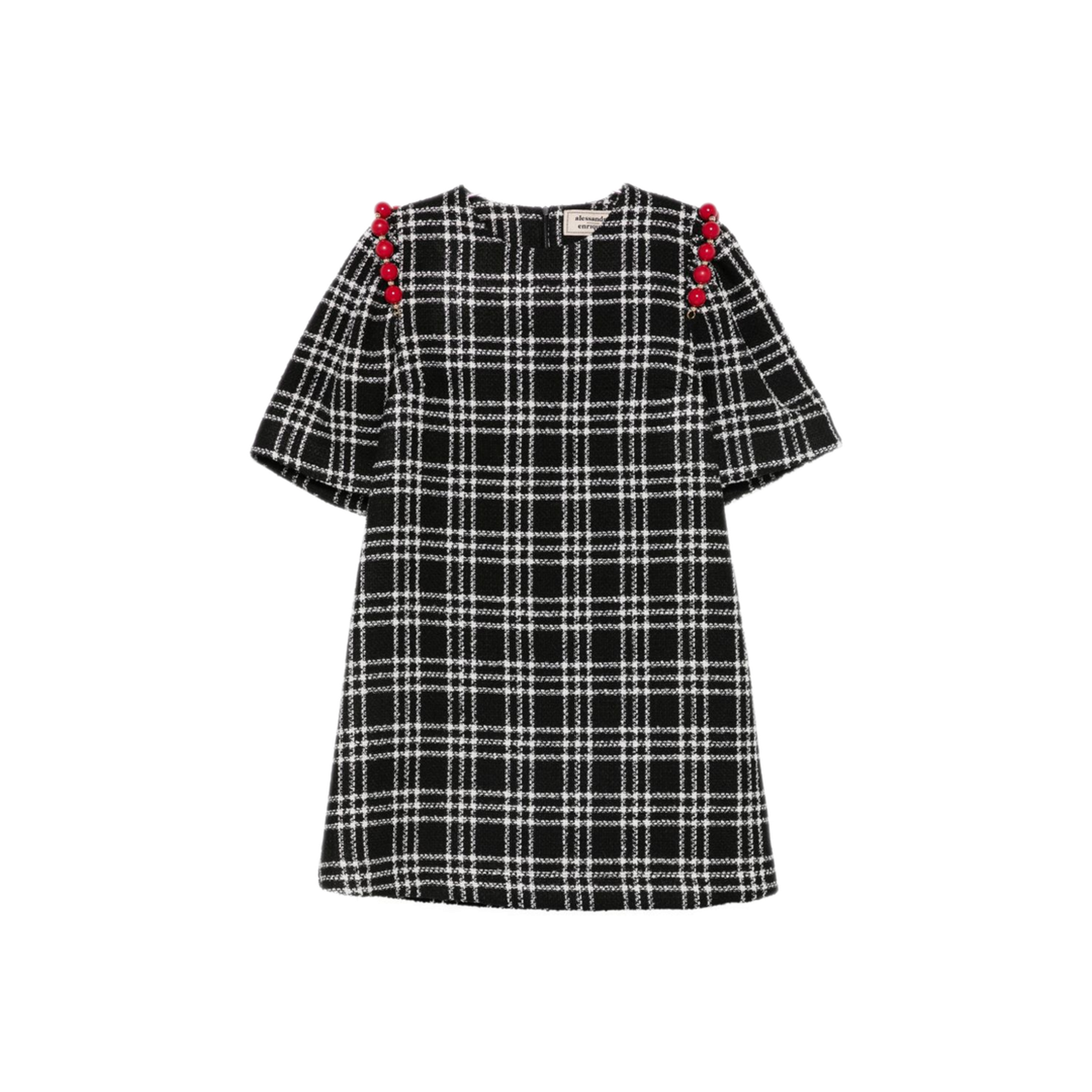 MAYFEYR - Alessandro Enriquez - Black Checked Pattern Dress - D125JQBLACK
