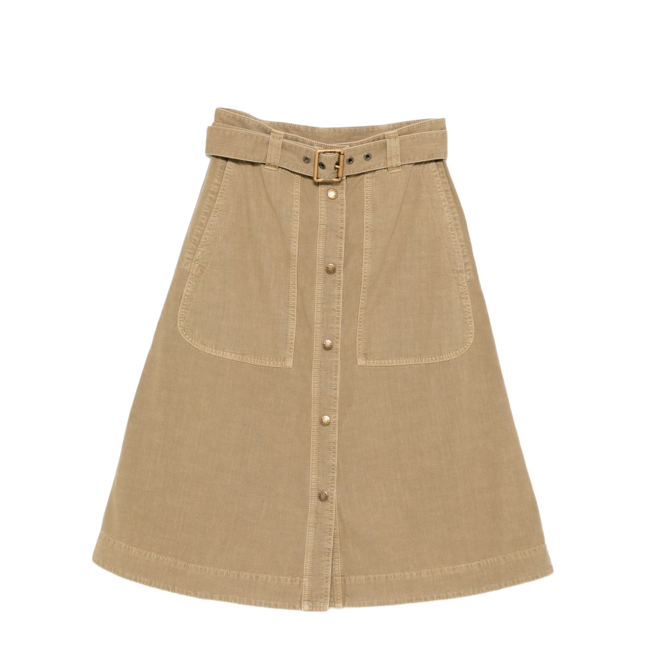 MAYFEYR - Moncler - Cotton Midi Skirt With Belt - L10932D00034M9731226