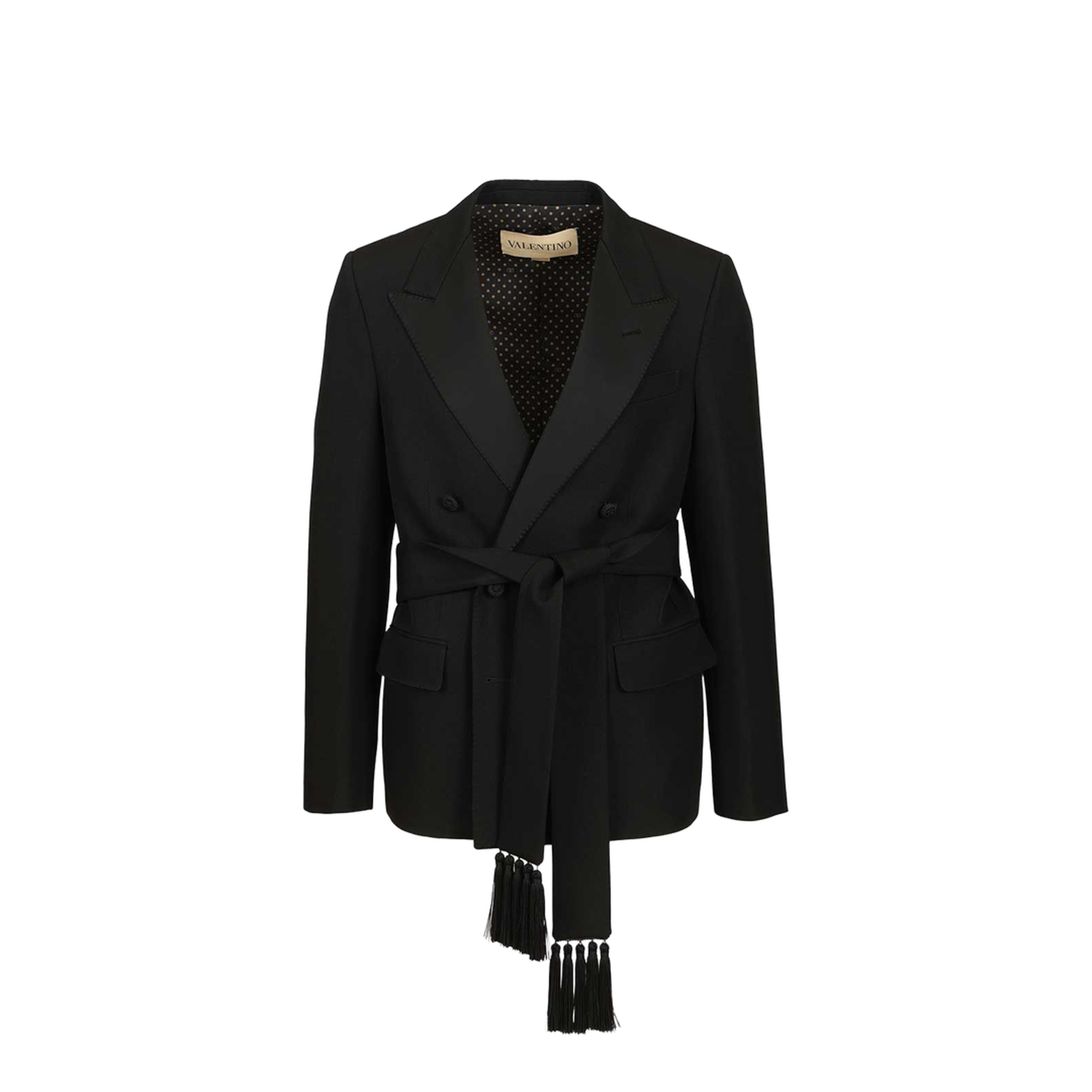 Virgin Wool Blazer With Belt