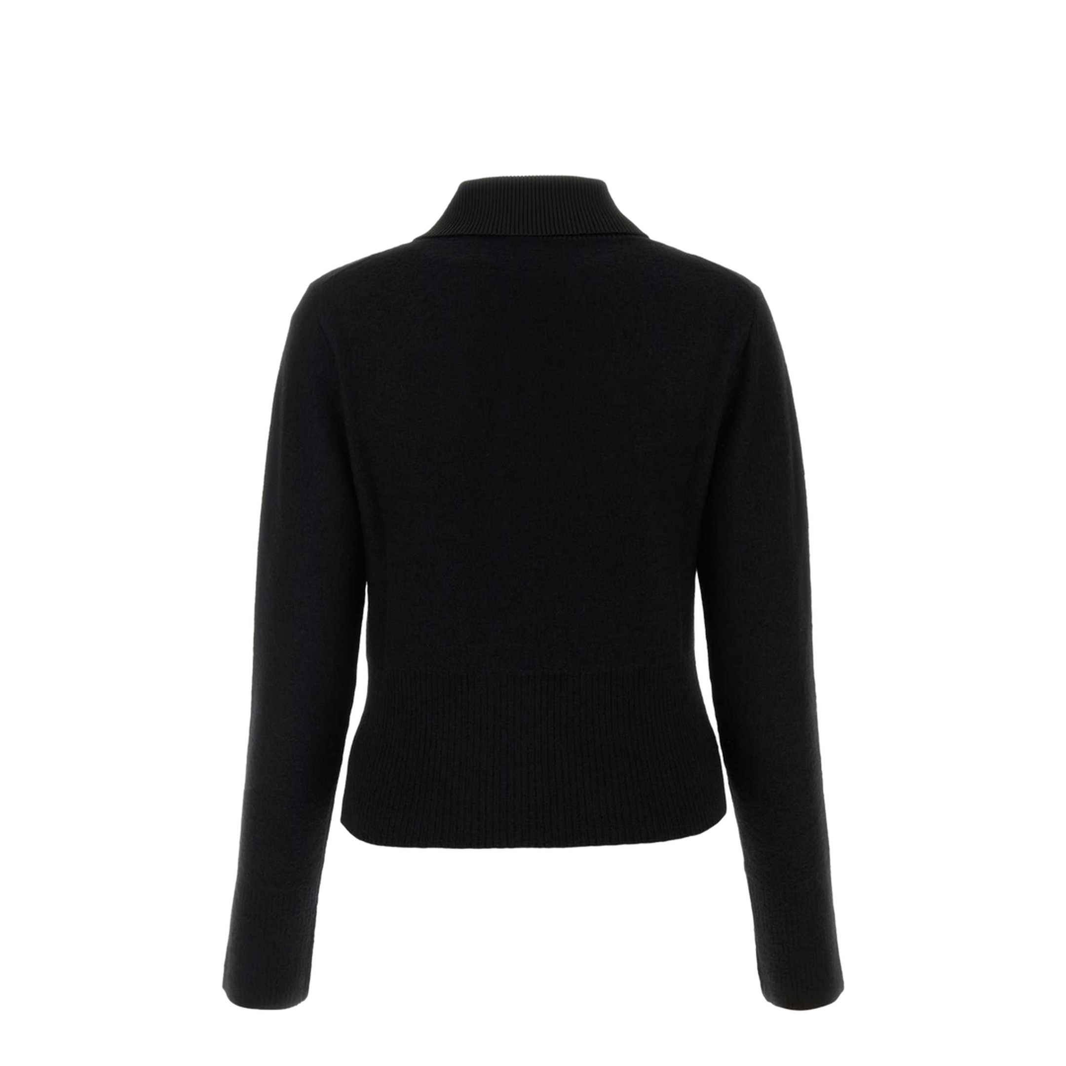 Black Wool Blend Sweater