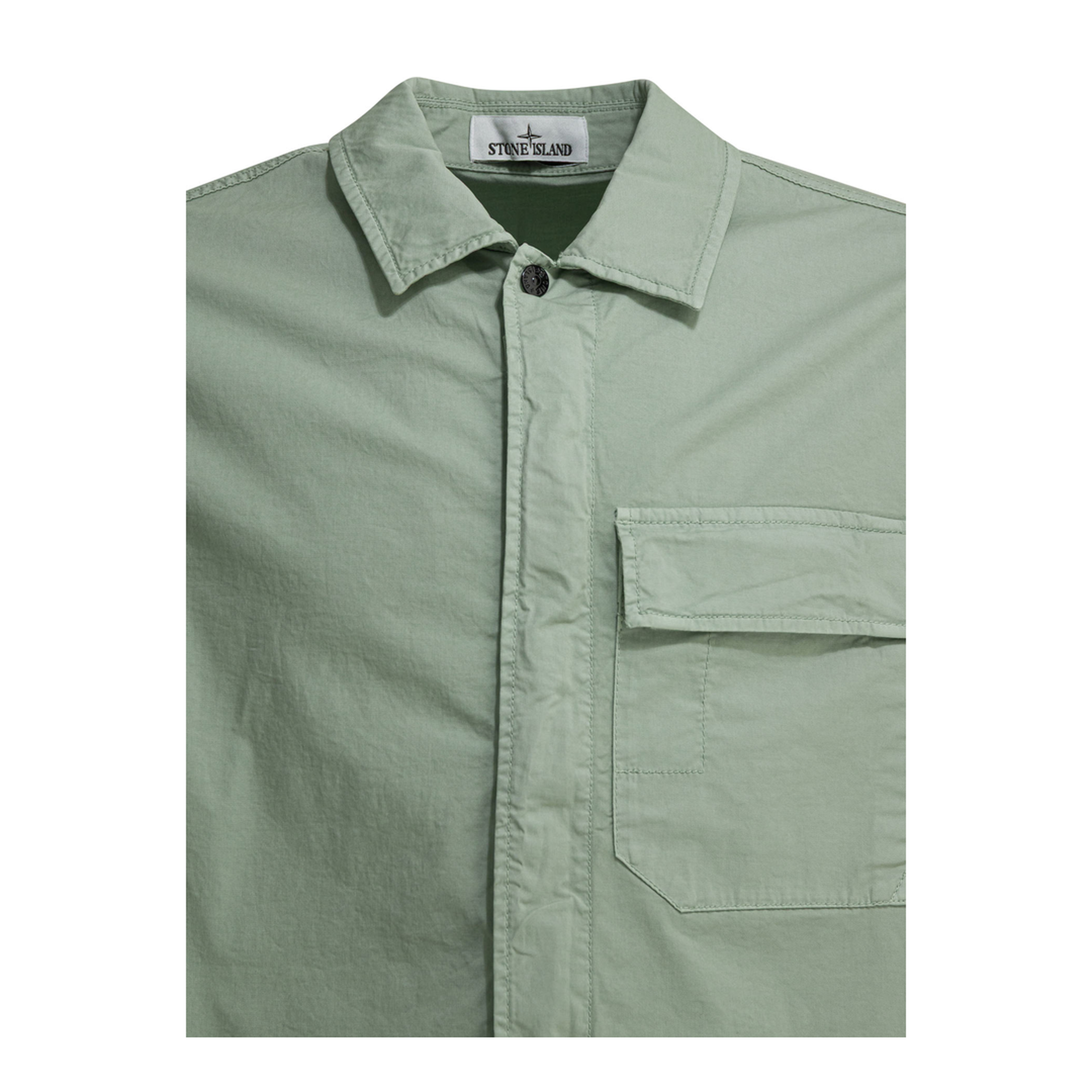 MAYFEYR - Stone Island - Overshirt Jacket With Logo Patch - 1200013S0A10V0055