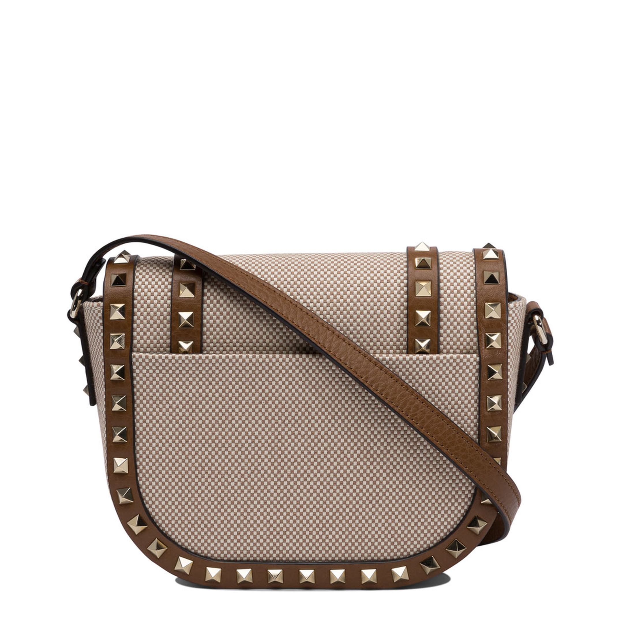 Rockstud Foldover Top Shoulder Bag