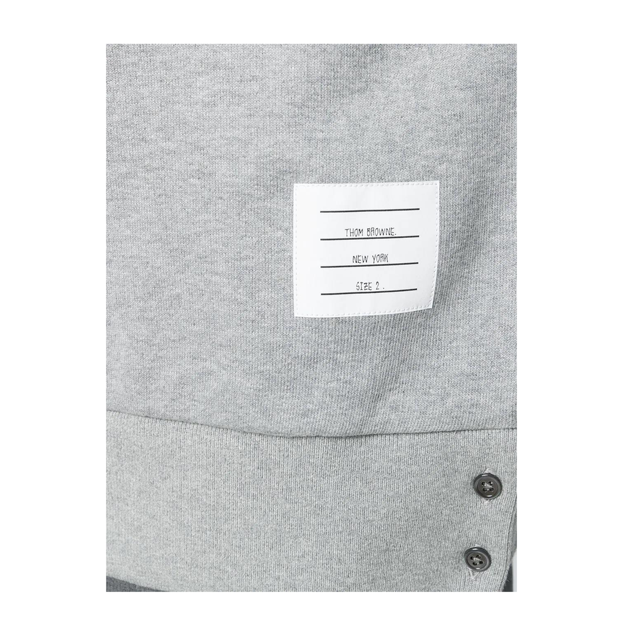 MAYFEYR - Thom Browne - Crewneck Pullover With Center-Back Rwb Stripe In Classic Loopback - MJT085A03377055