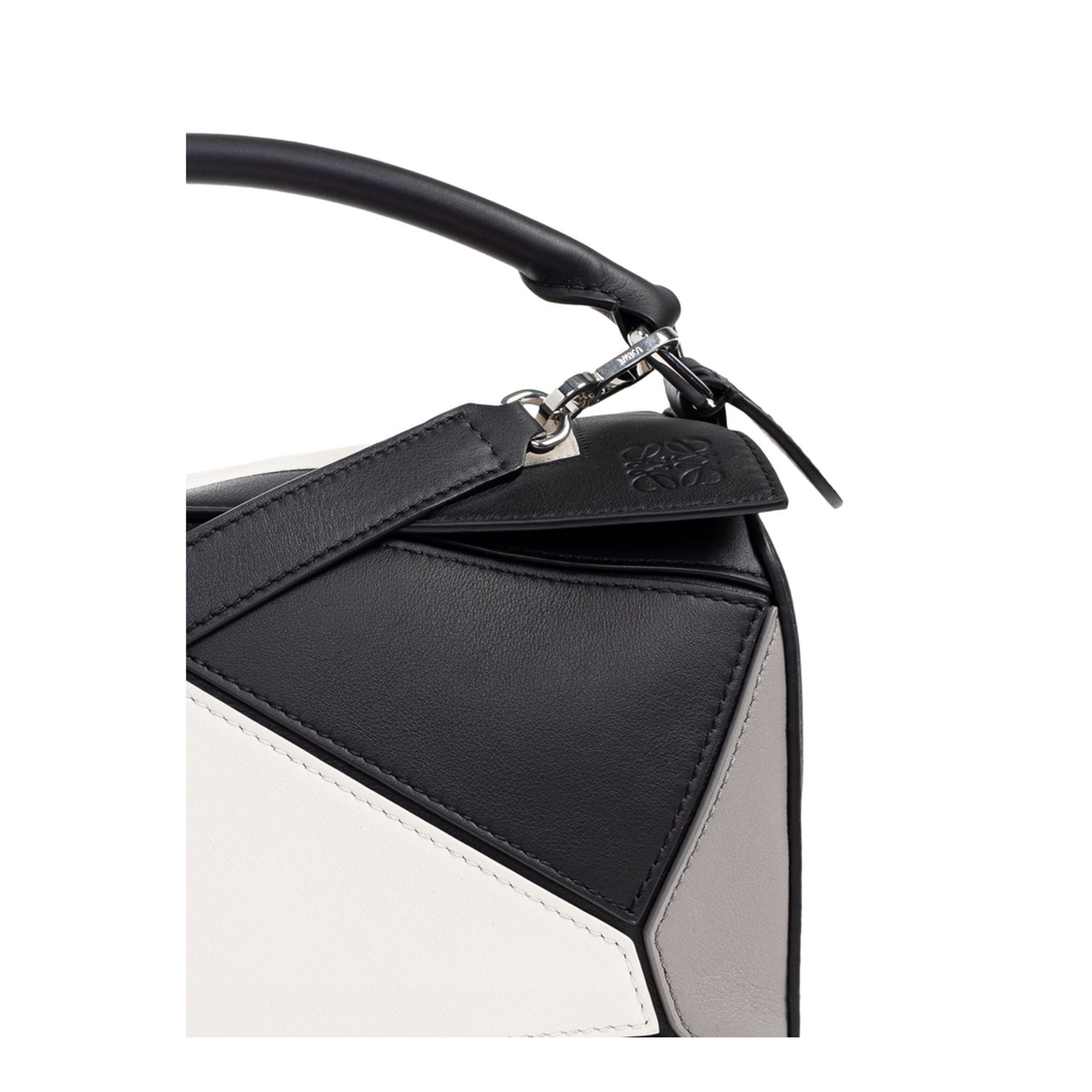 Puzzle Small Calfskin Shoulder Bags - Grey/Light Ghost