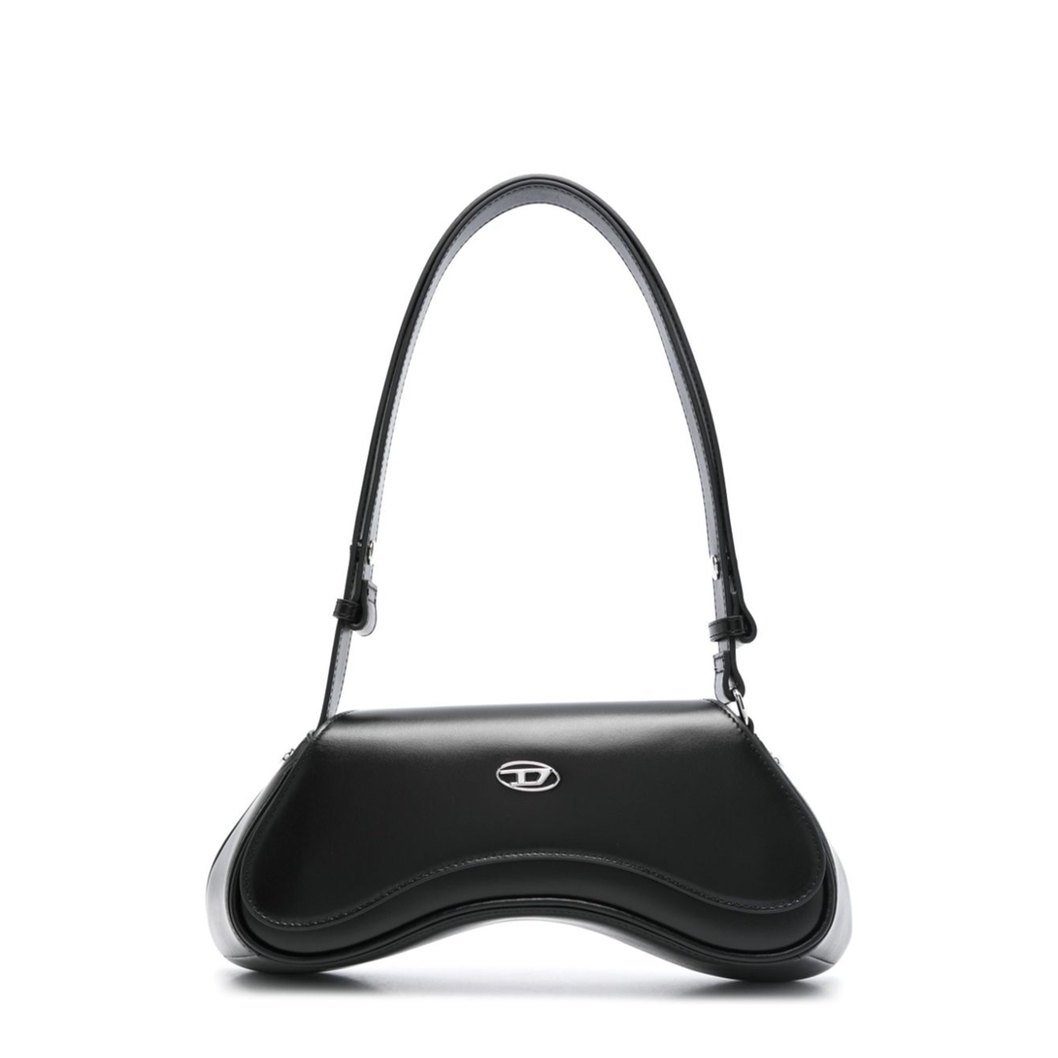 Play One Size Cow Leather Crossbody - Black