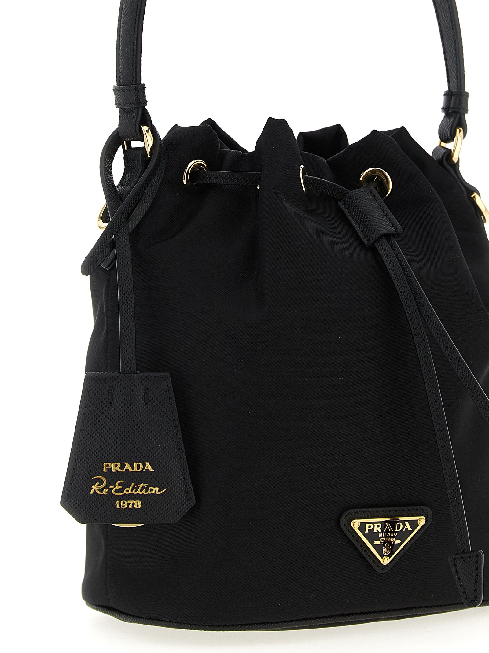 Black Re-nylon Shoulder Bag