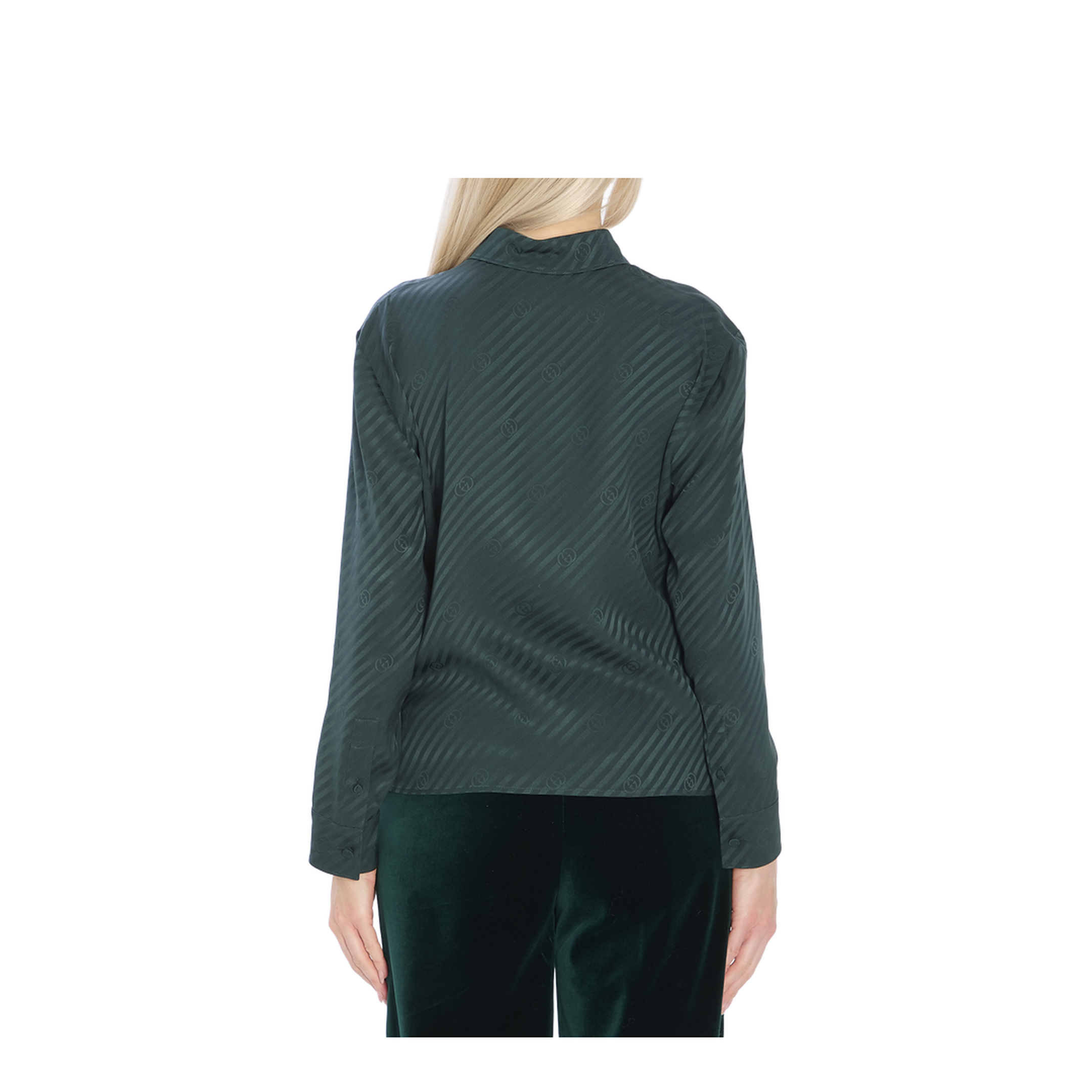 Interlocking Jacquard Silk Shirt