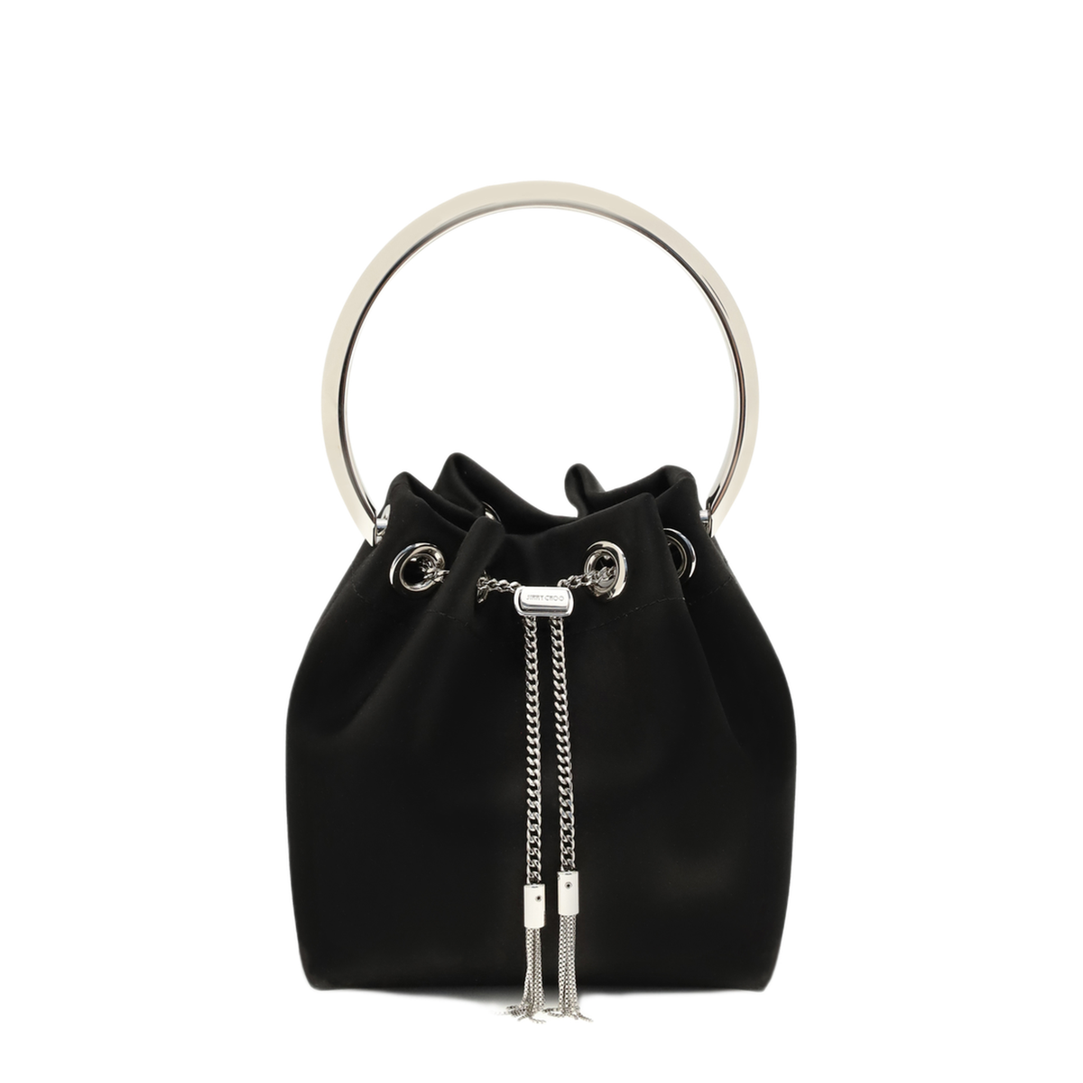 MAYFEYR - Jimmy Choo - Bon Bon Bucket Bag - J000181633BLACKSILVE