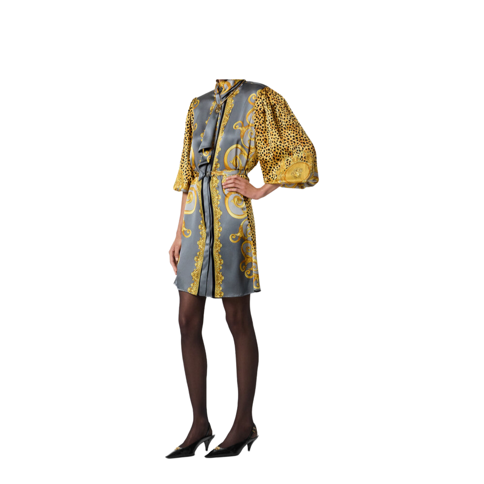 Silk Chemisier Dress