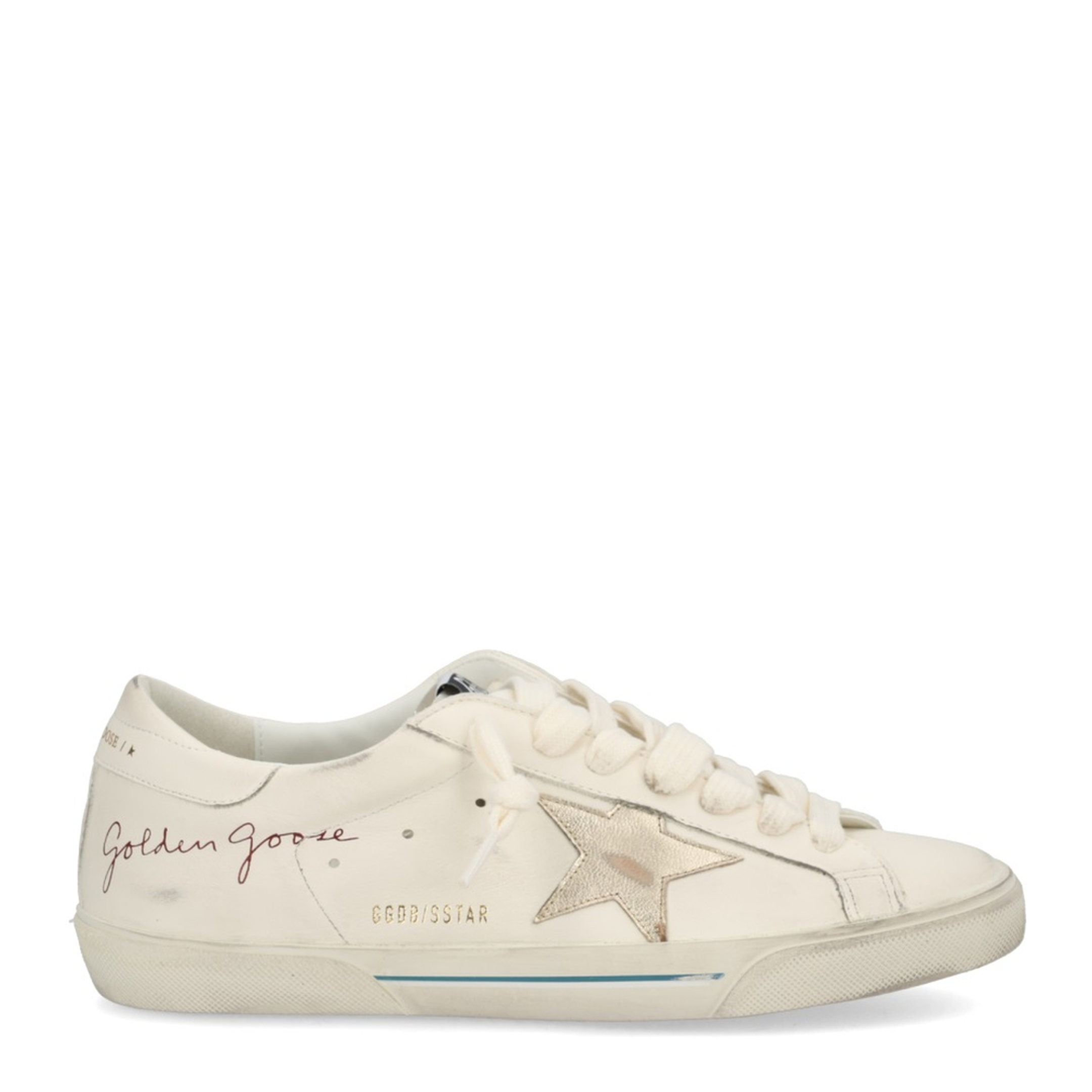 Super-Star Nappa Leather Sneakers with Laminated Leather Star
