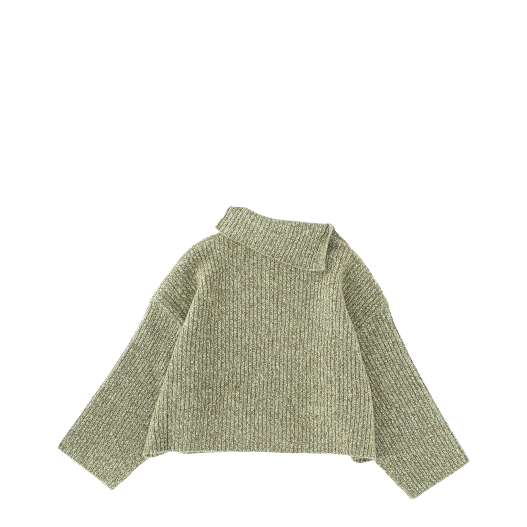 Wool Asymmetric Neck Sweater