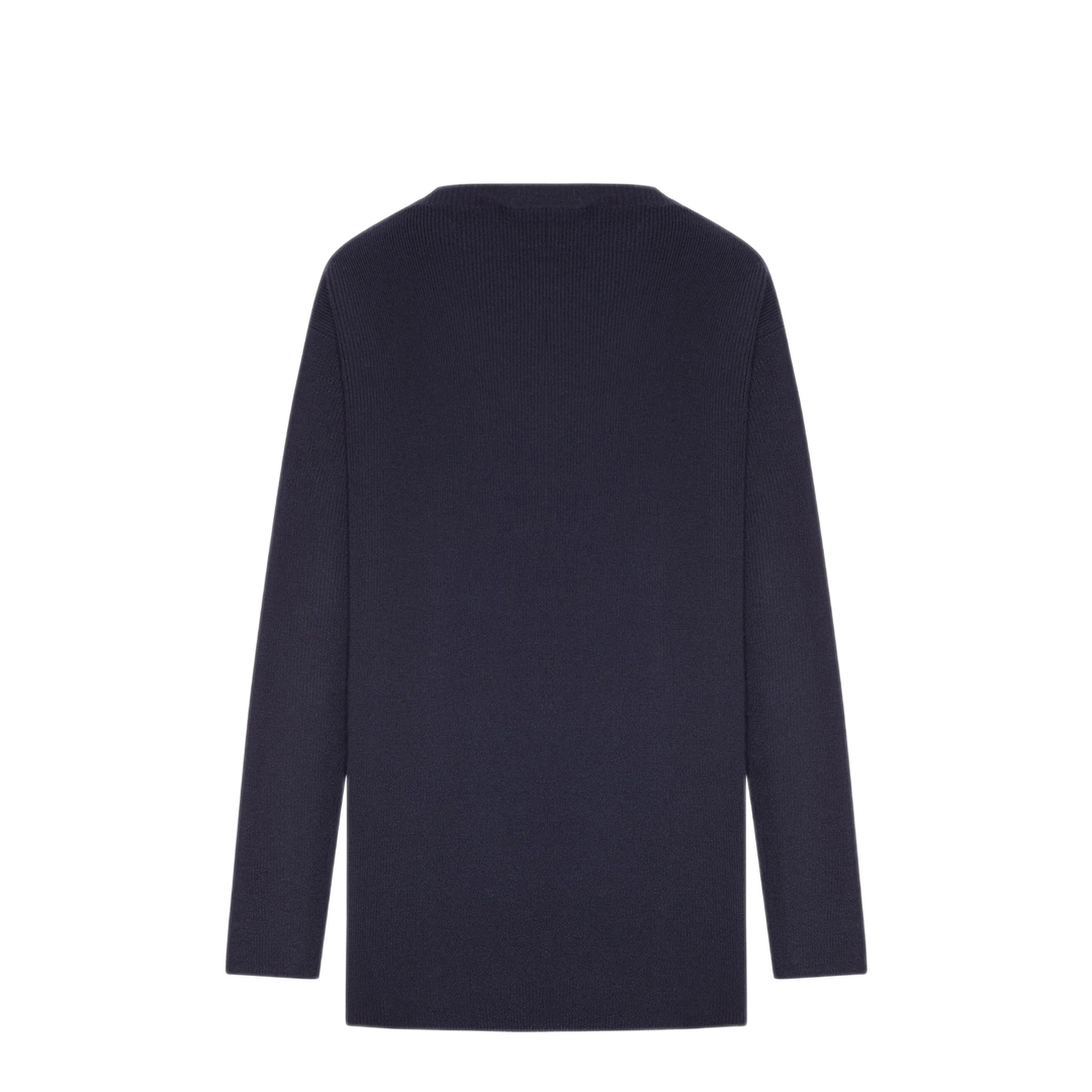 MAYFEYR - MIUMIU - Logo-Patch Ribbed-Knit Sweater - MML06WSOOO1903F0008