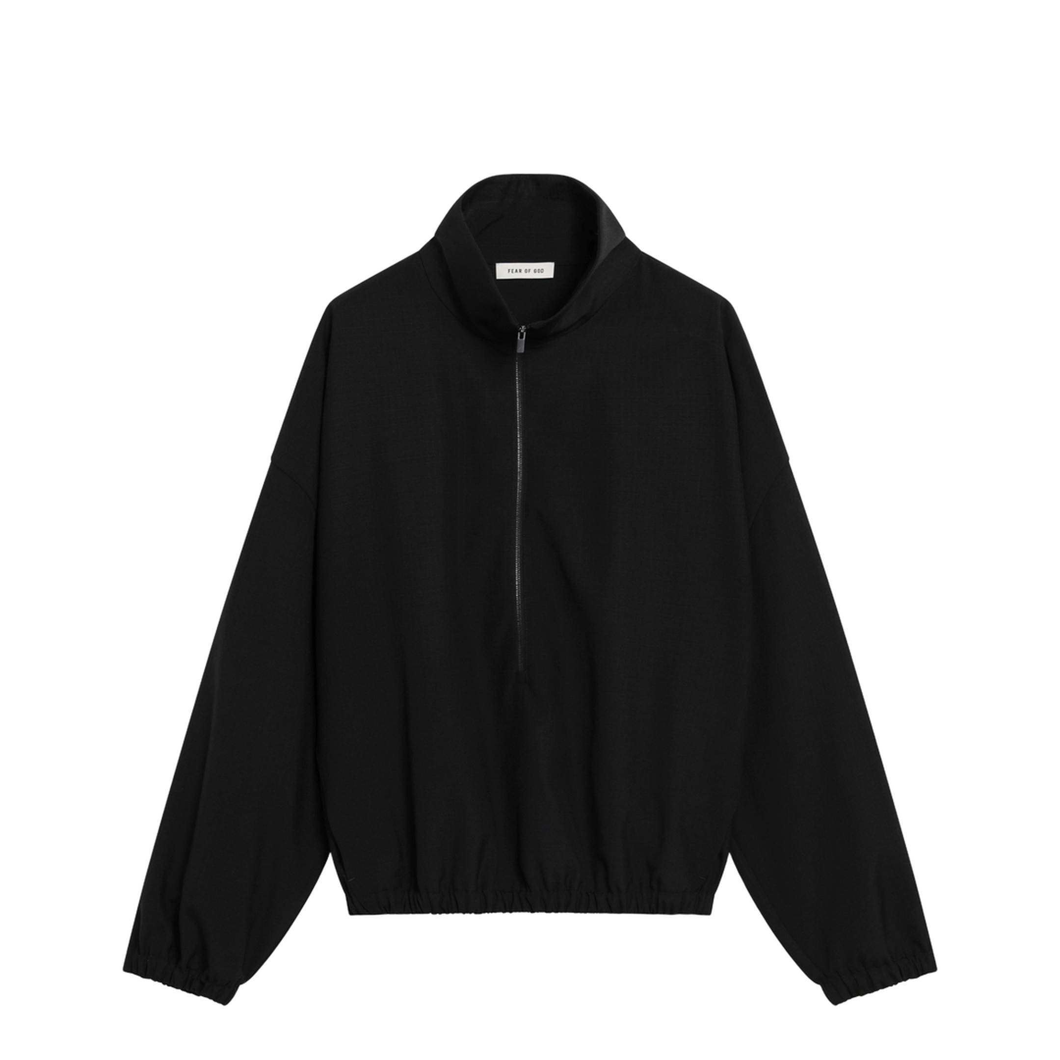 MAYFEYR - Fear Of God - Black Ripstop Wool Jacket With Black Half Zip - FG9M64-655TWR001
