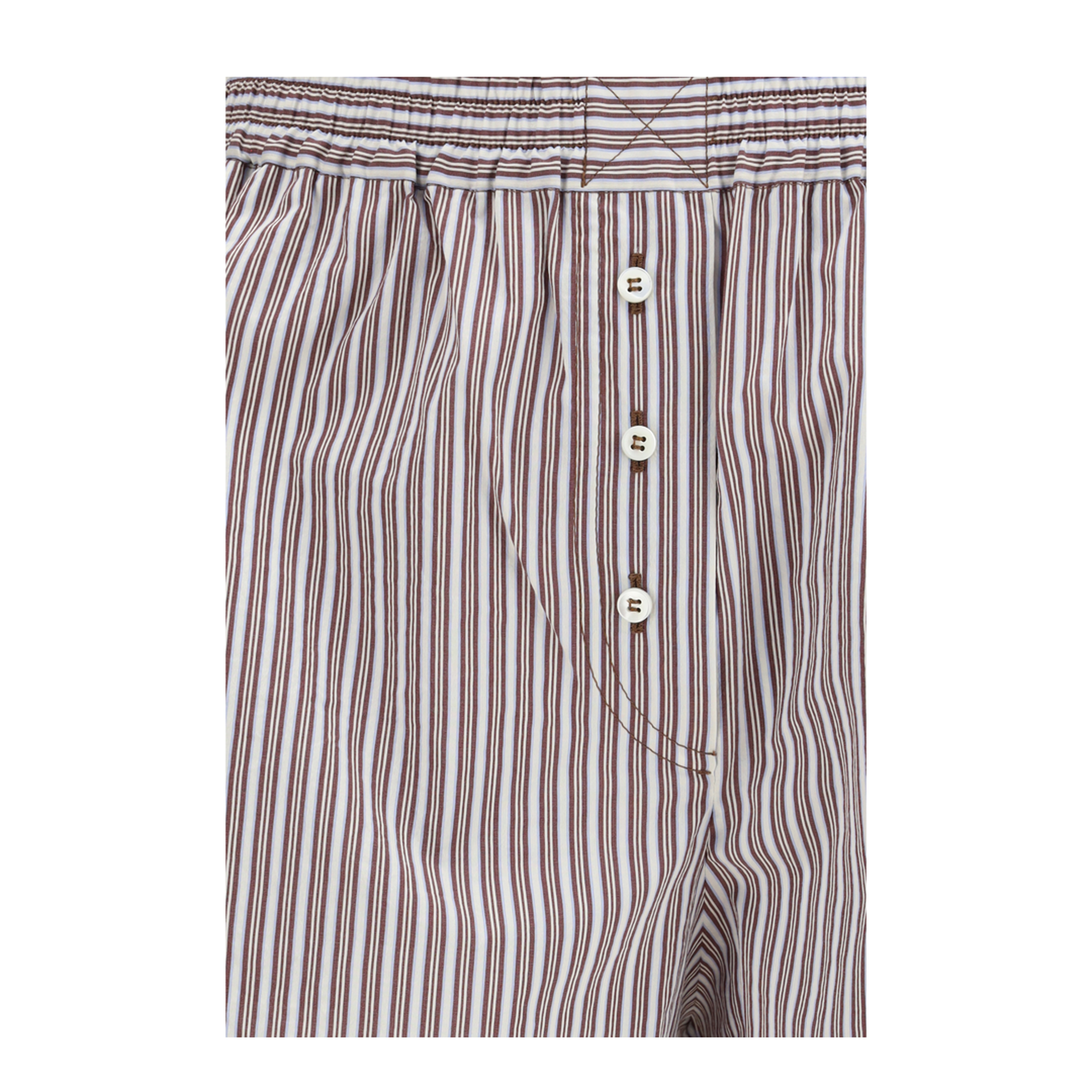 MAYFEYR - Brunello Cucinelli - Striped Silk Shorts - MH746DB699