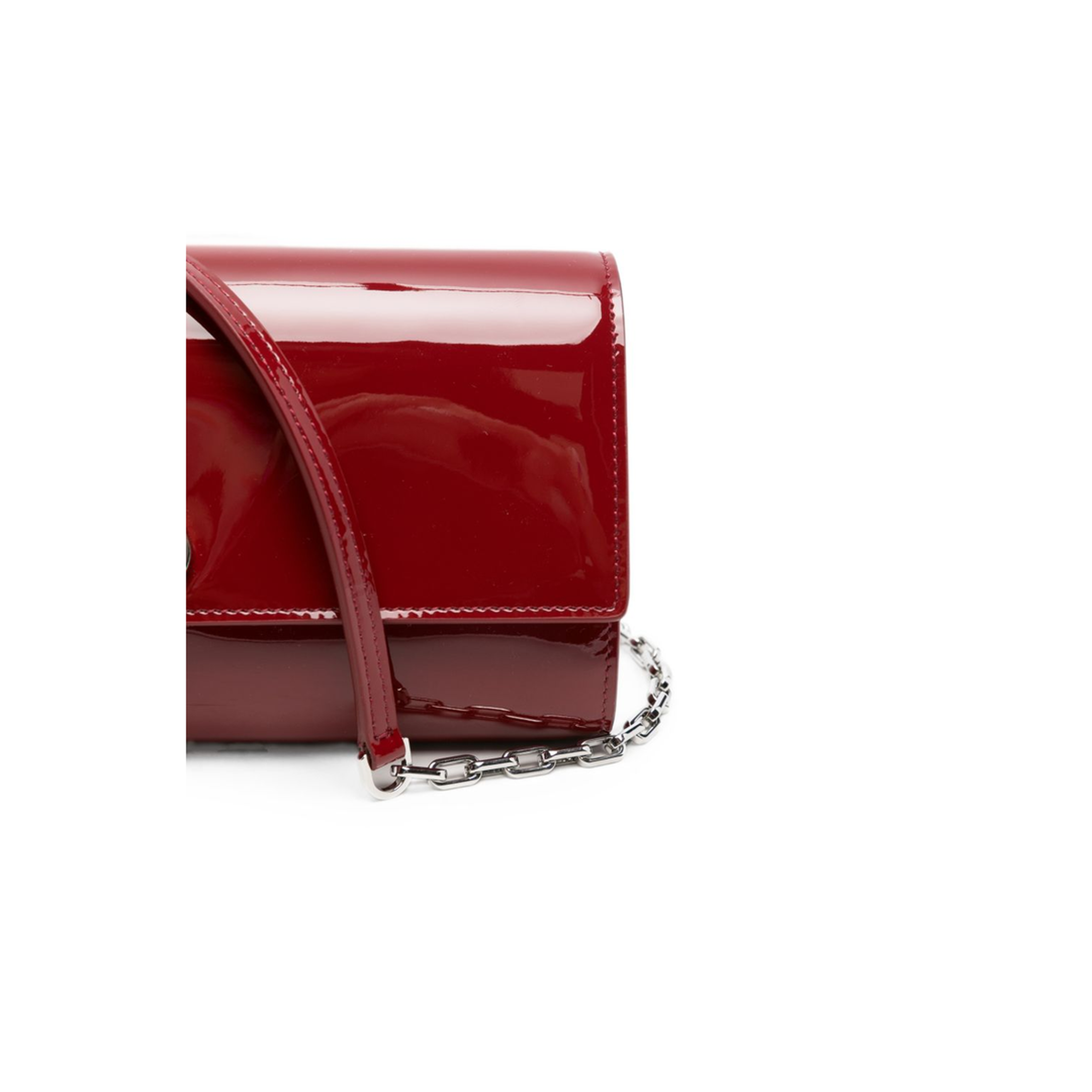 MAYFEYR - Christian Louboutin - Red Leather Foldover Bag - 3265344R947