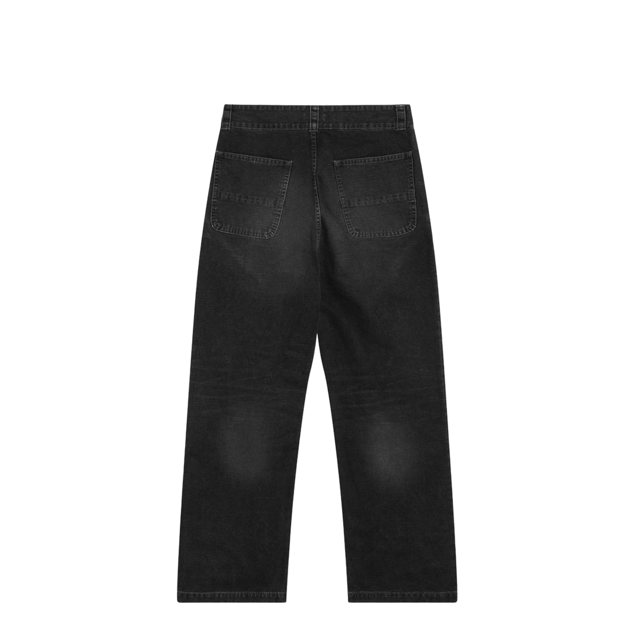 Washed Black Canvas Utility Pant