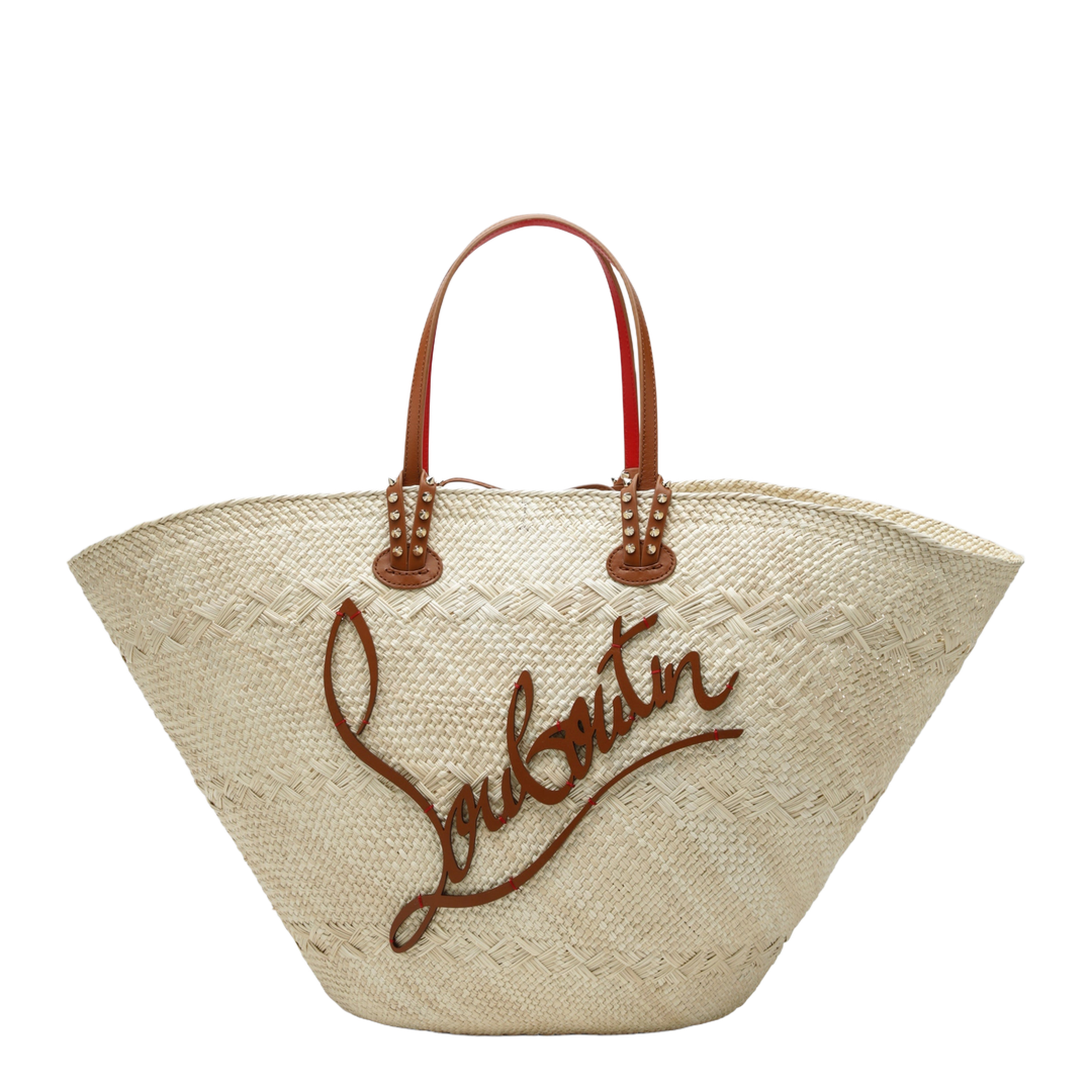 MAYFEYR - Christian Louboutin - Raffia And Calf Leather Tote Bag Cabata Large - 1255261NF6370