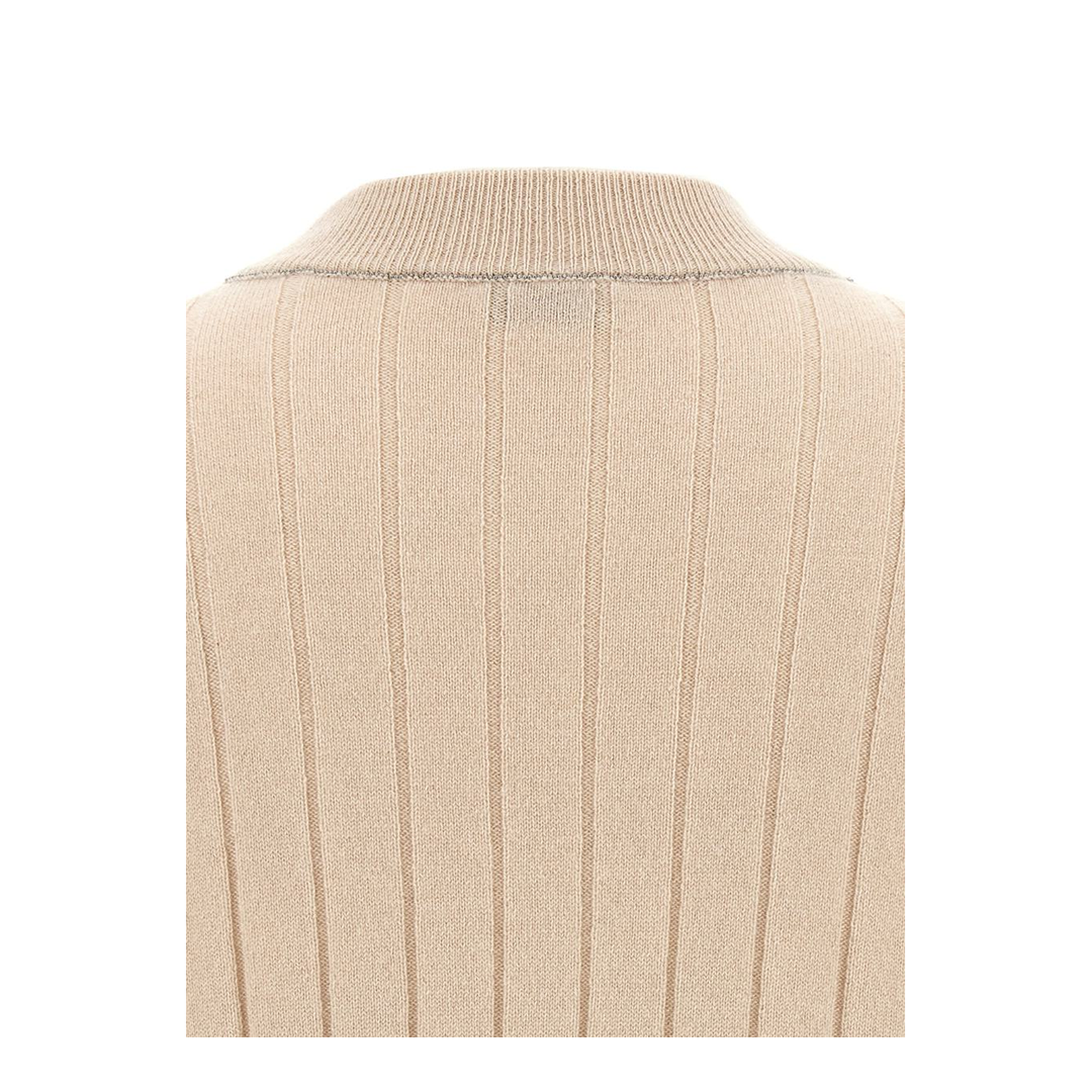 Cashmere V-neck Sweater with Necklace