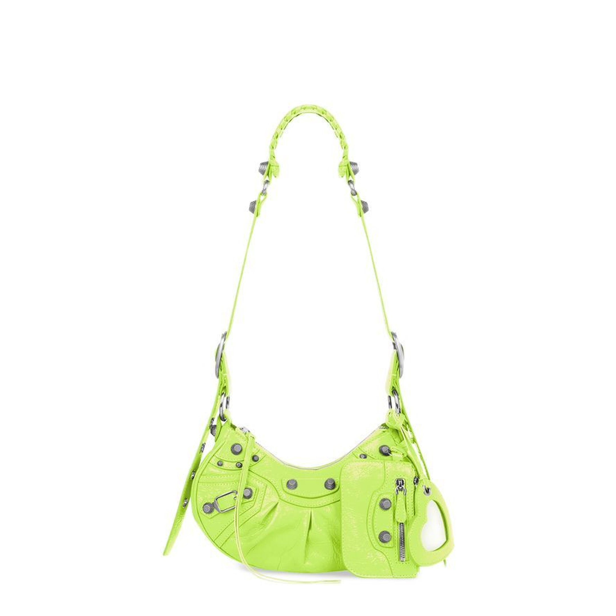 Le Cagole Xs Shoulder Bag in Neon Yellow