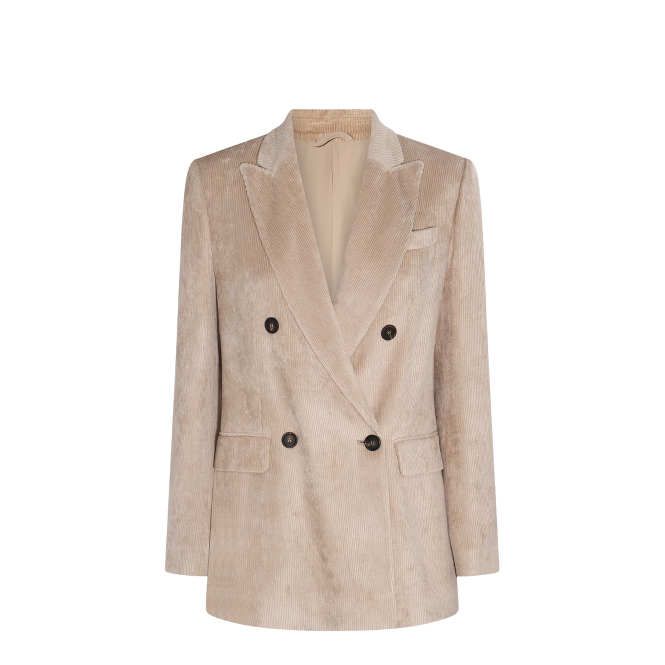 Hammered Corduroy Blazer with Monili