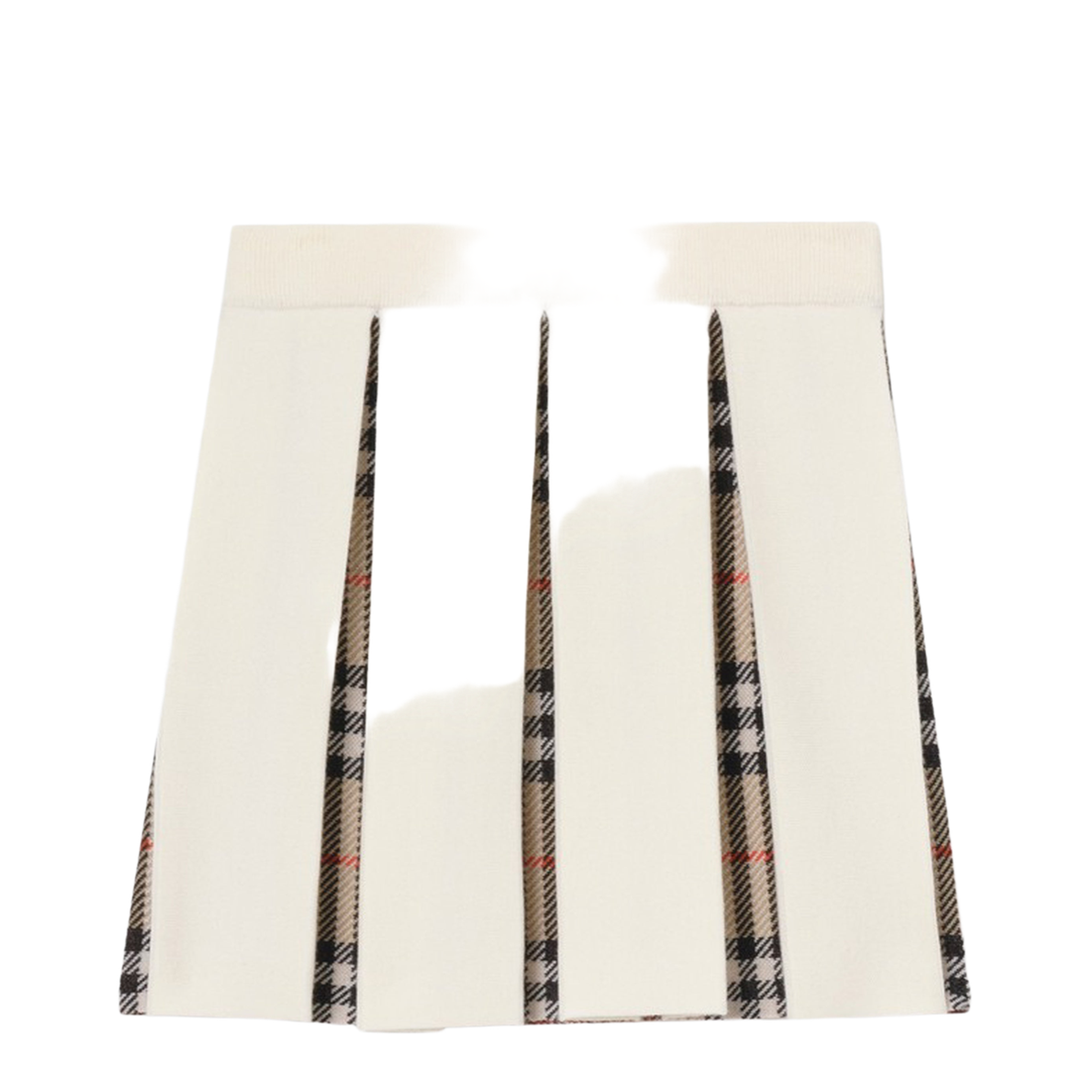 MAYFEYR - Burberry - Check Wool-Blend Pleated Skirt - 8125915176246A1452