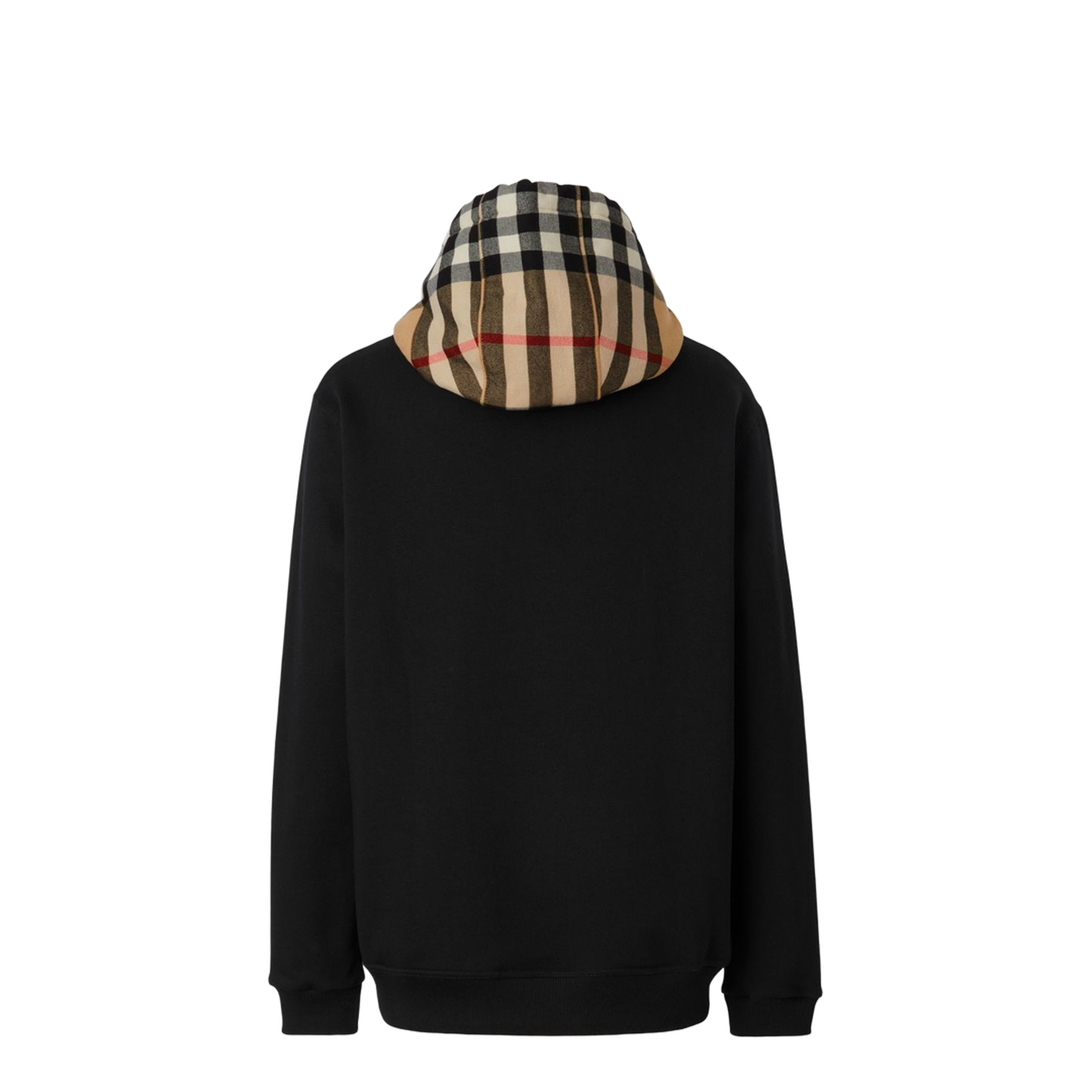 Check Hood Hoody Black