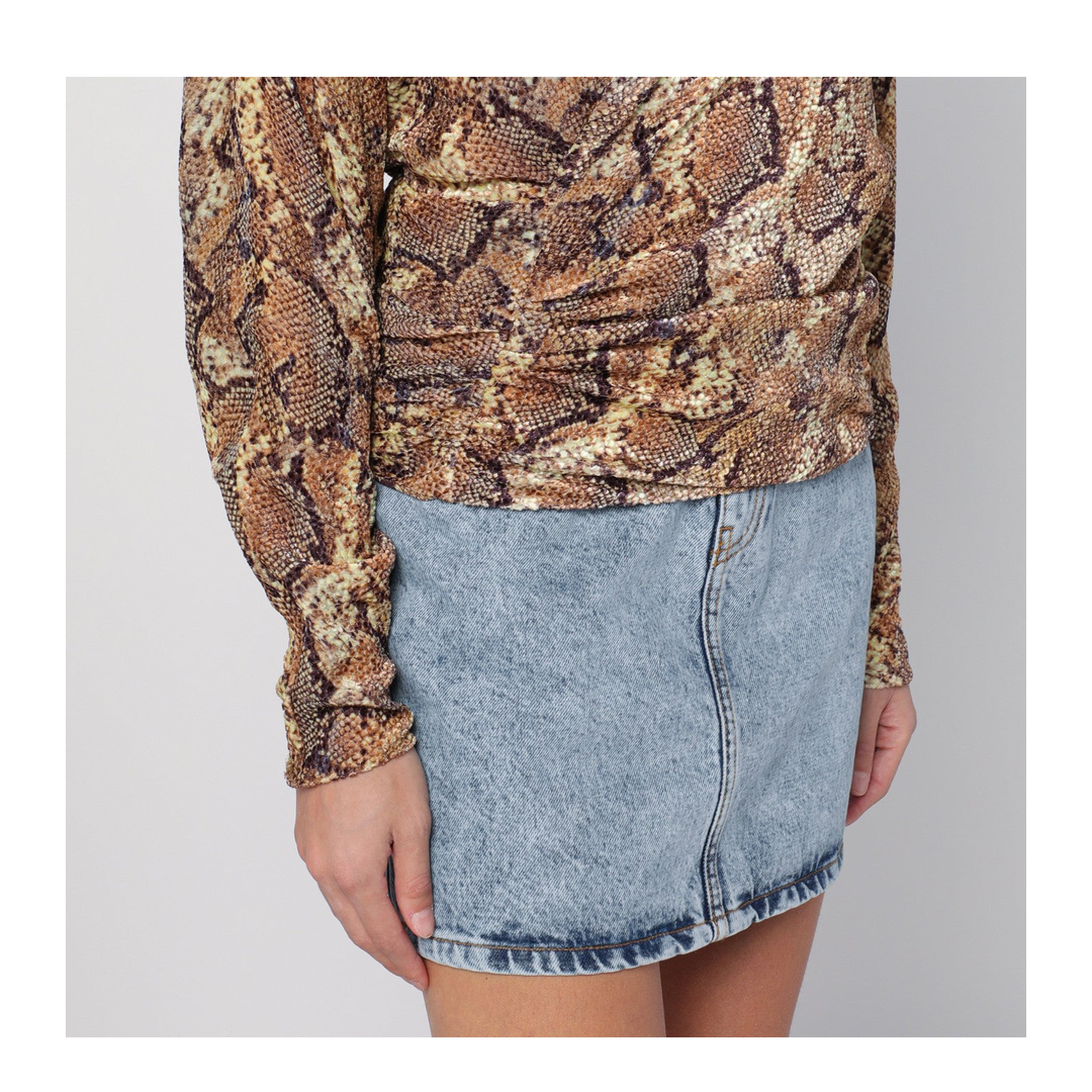 Snake Print Marlin Blouse