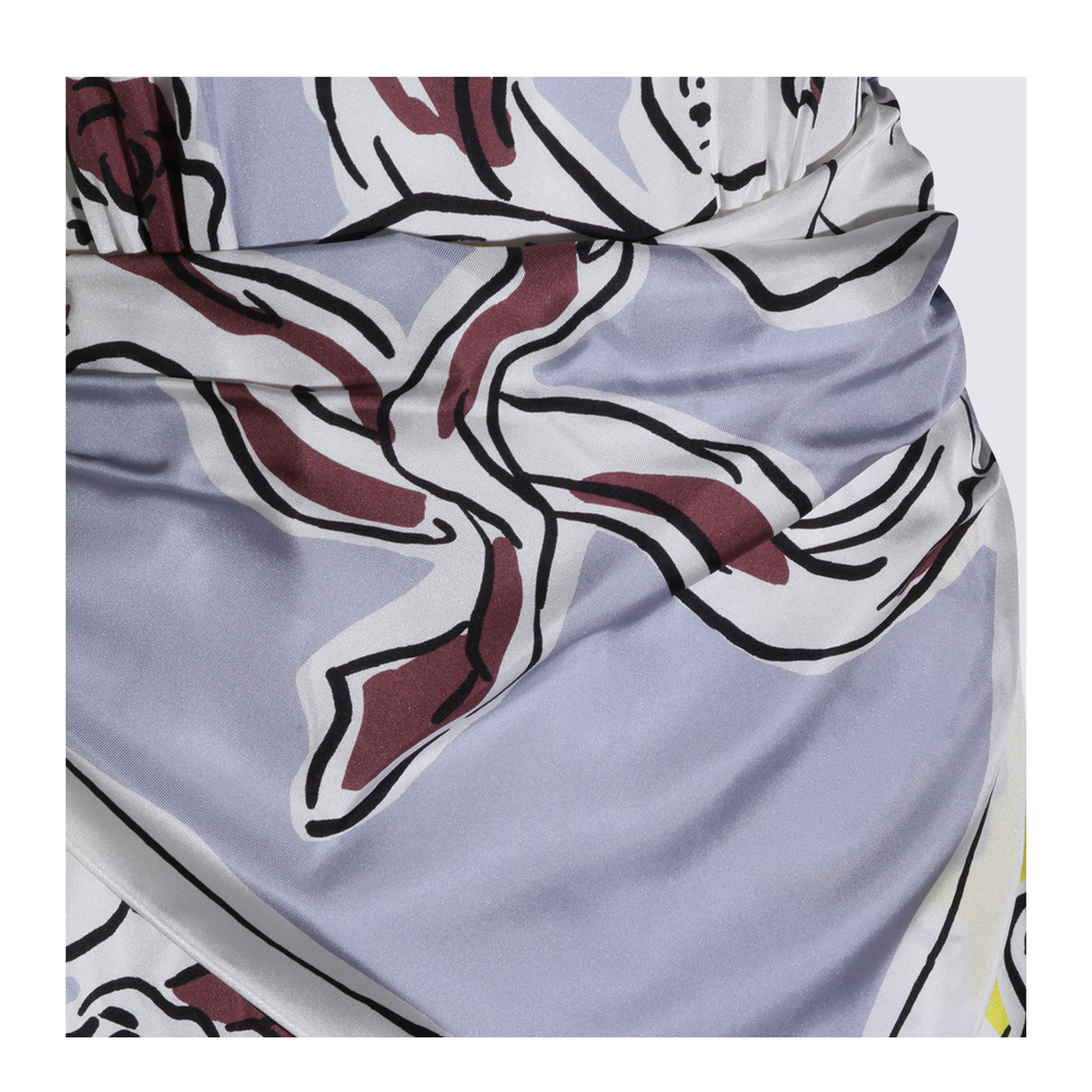 Multicolor Silk Dress