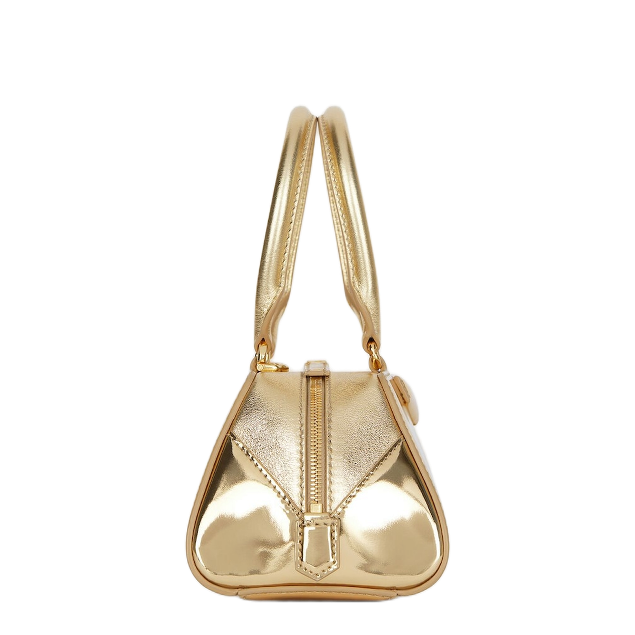 Mini Antigona East-West Bag in Laminated Leather