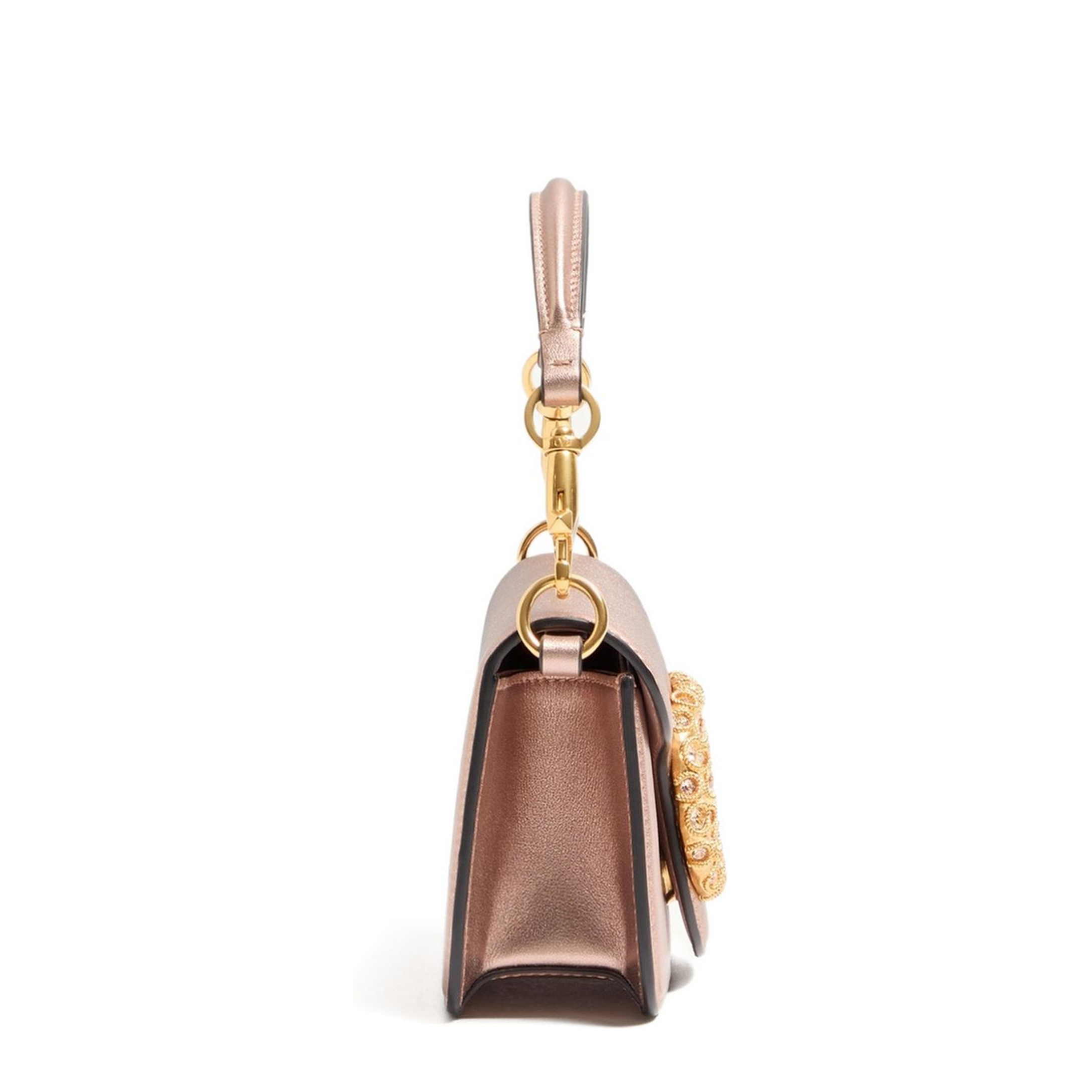 Locò Small Calfskin Shoulder Bag - Pink