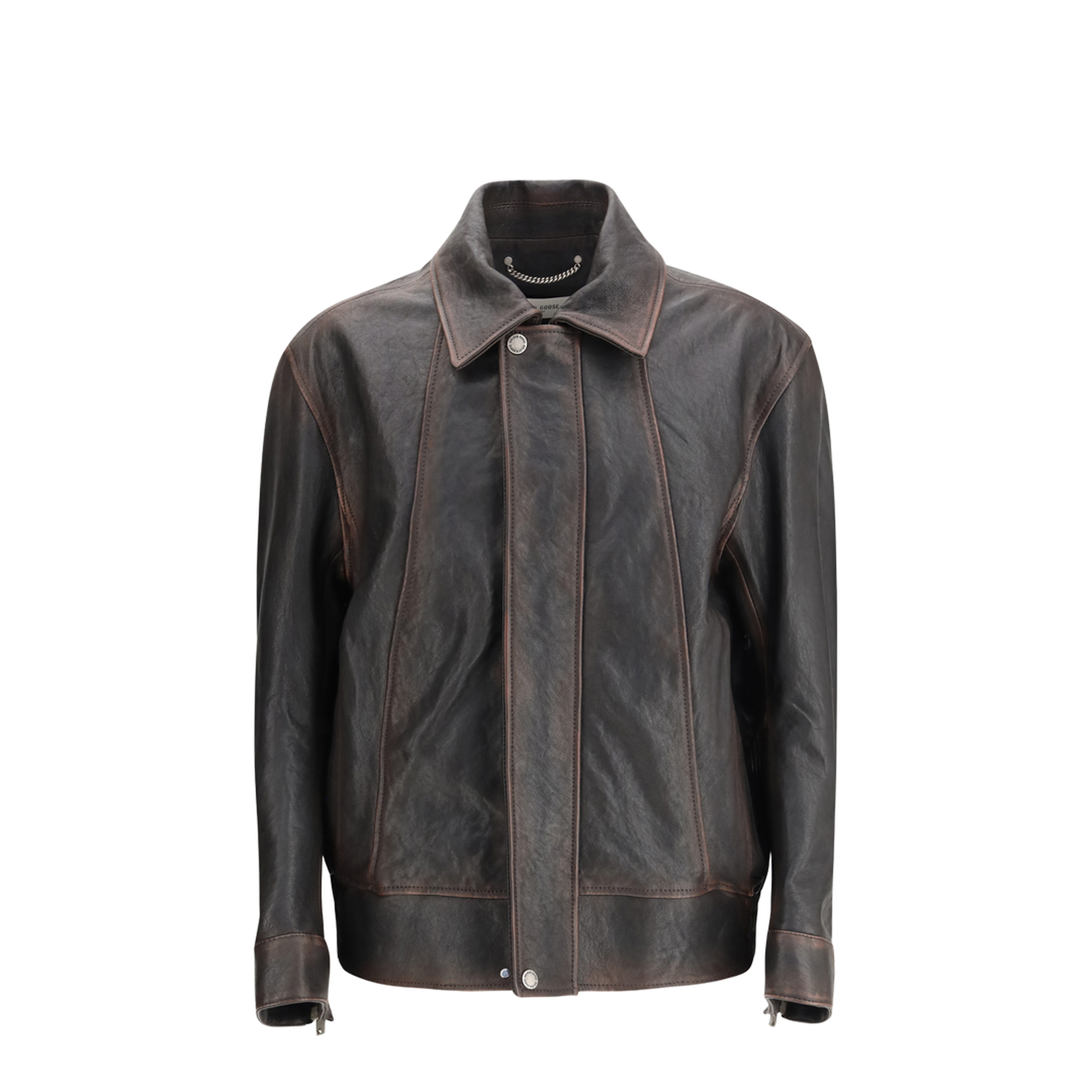 MAYFEYR - Golden Goose - Nappa Leather Bomber Jacket - GMP02531P002301