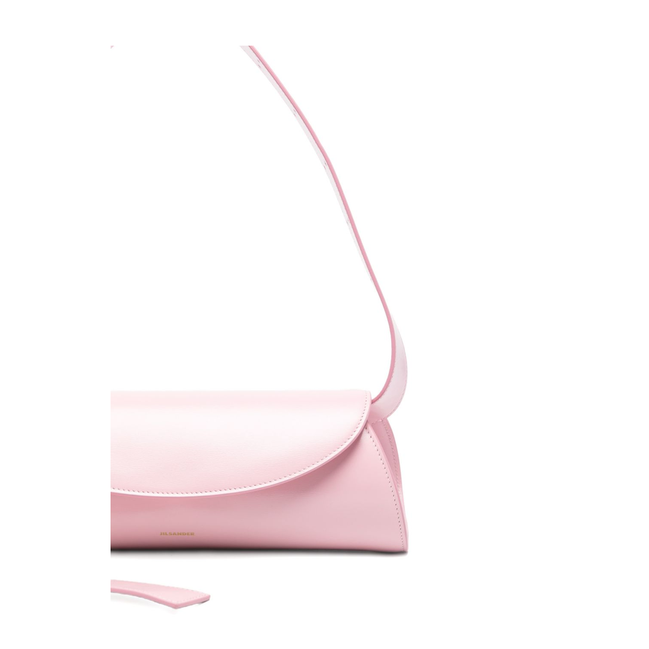 Cannolo Small Calfskin Shoulder Bag - Pale Pink