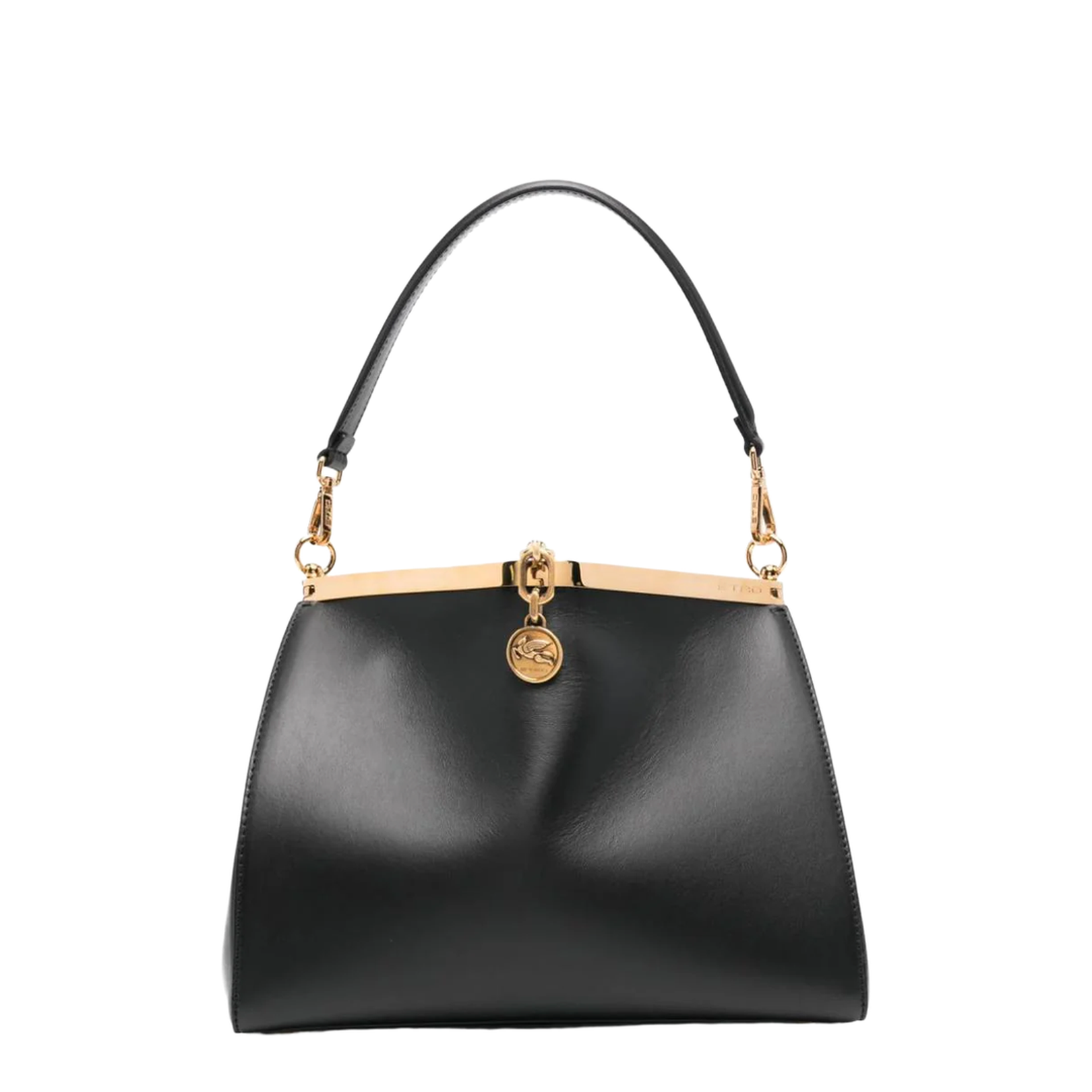 ショルダーバッグ・ポシェット Etro Medium Black Leather Sail Shoulder Bag Medium Leather Sailing Tote Bag – MAYFEYR