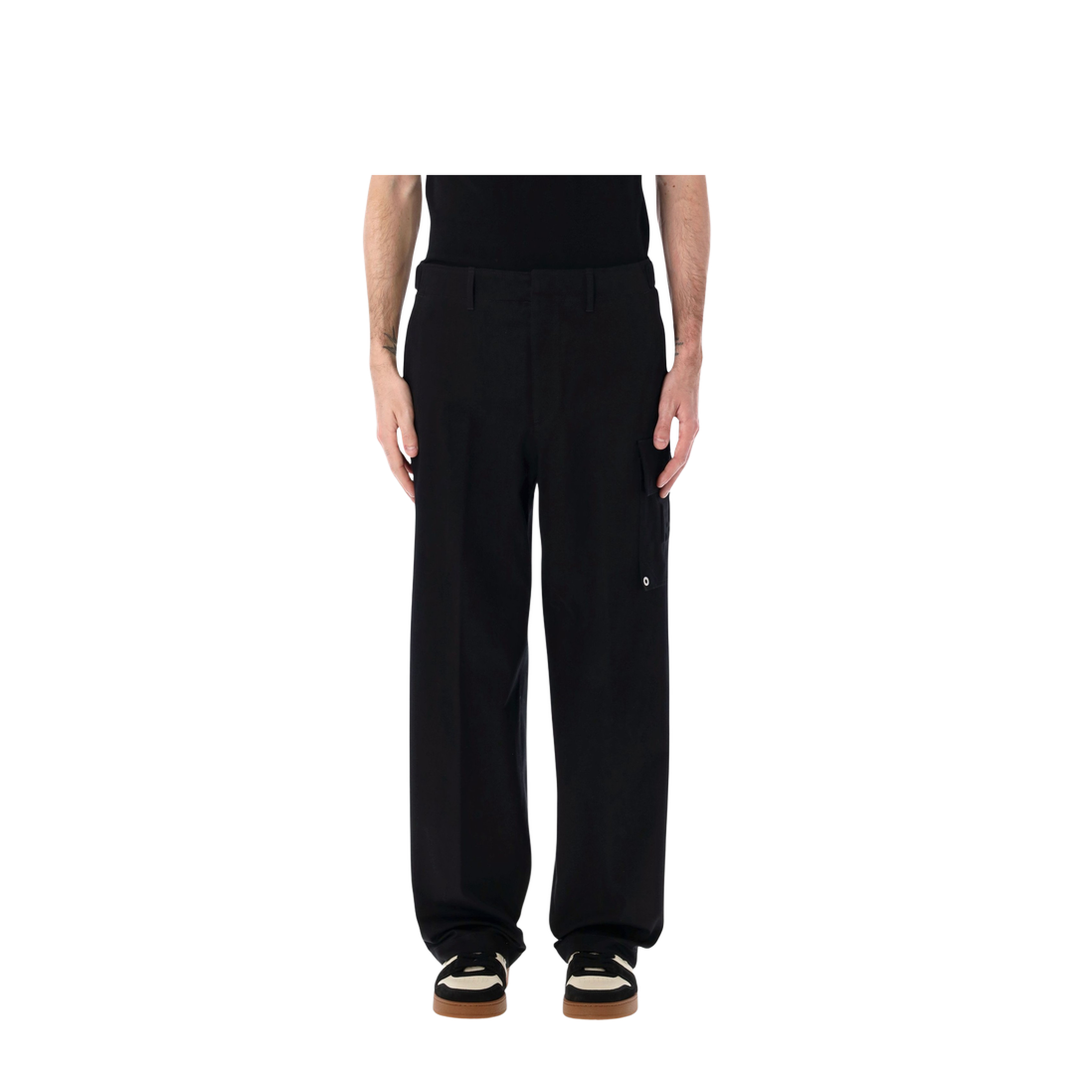 Black Gabardine Trousers
