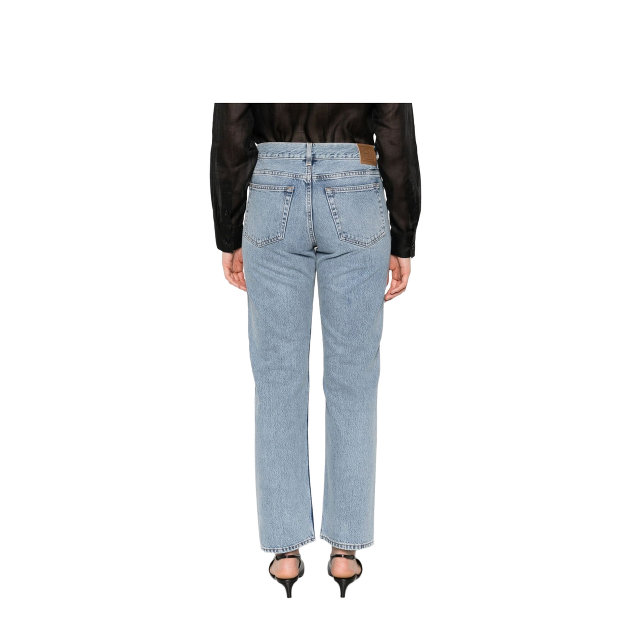 Blue Low Straight Jeans