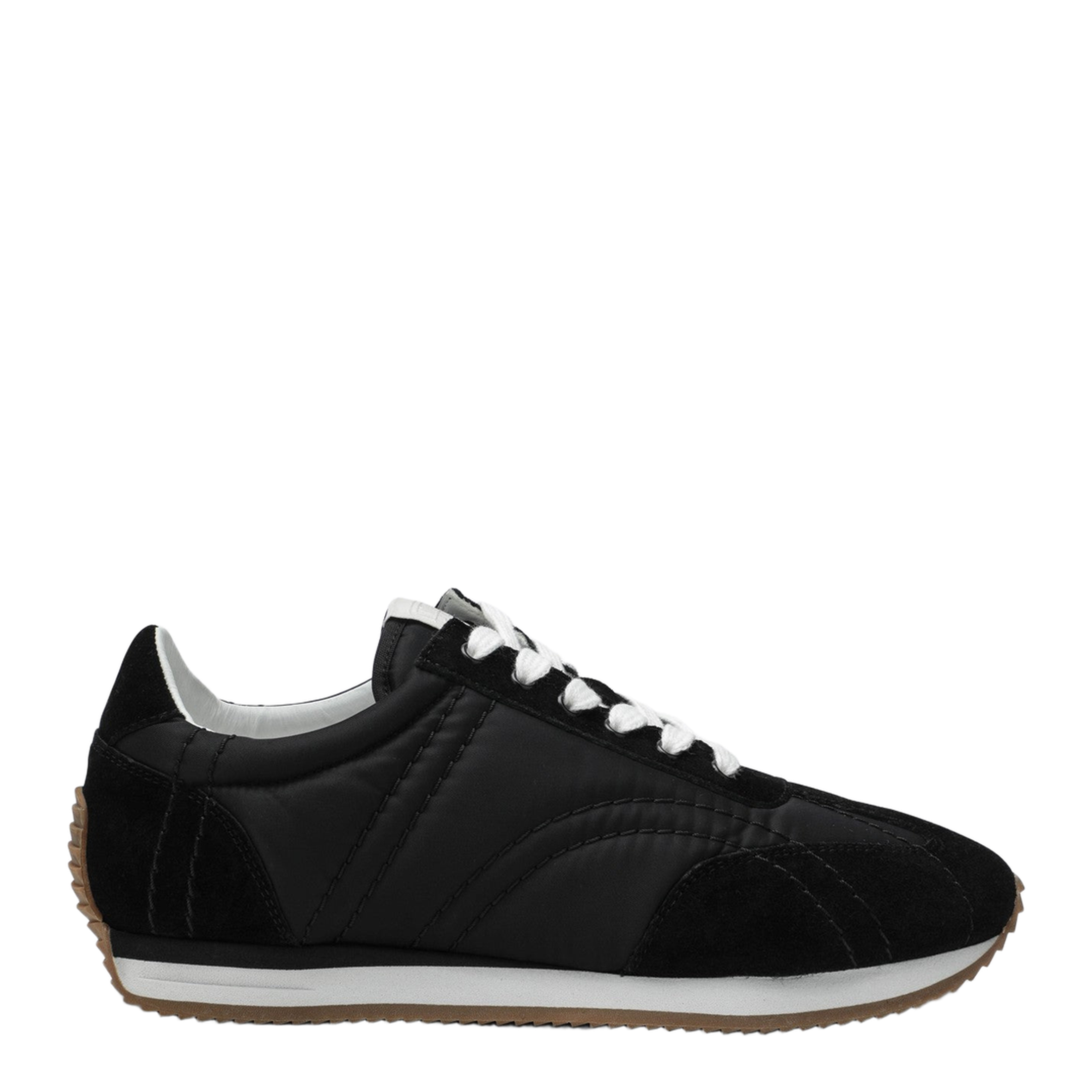 MAYFEYR - Toteme - Black Sneakers In Suede And Fabric - 251-WAS1544FB0137001